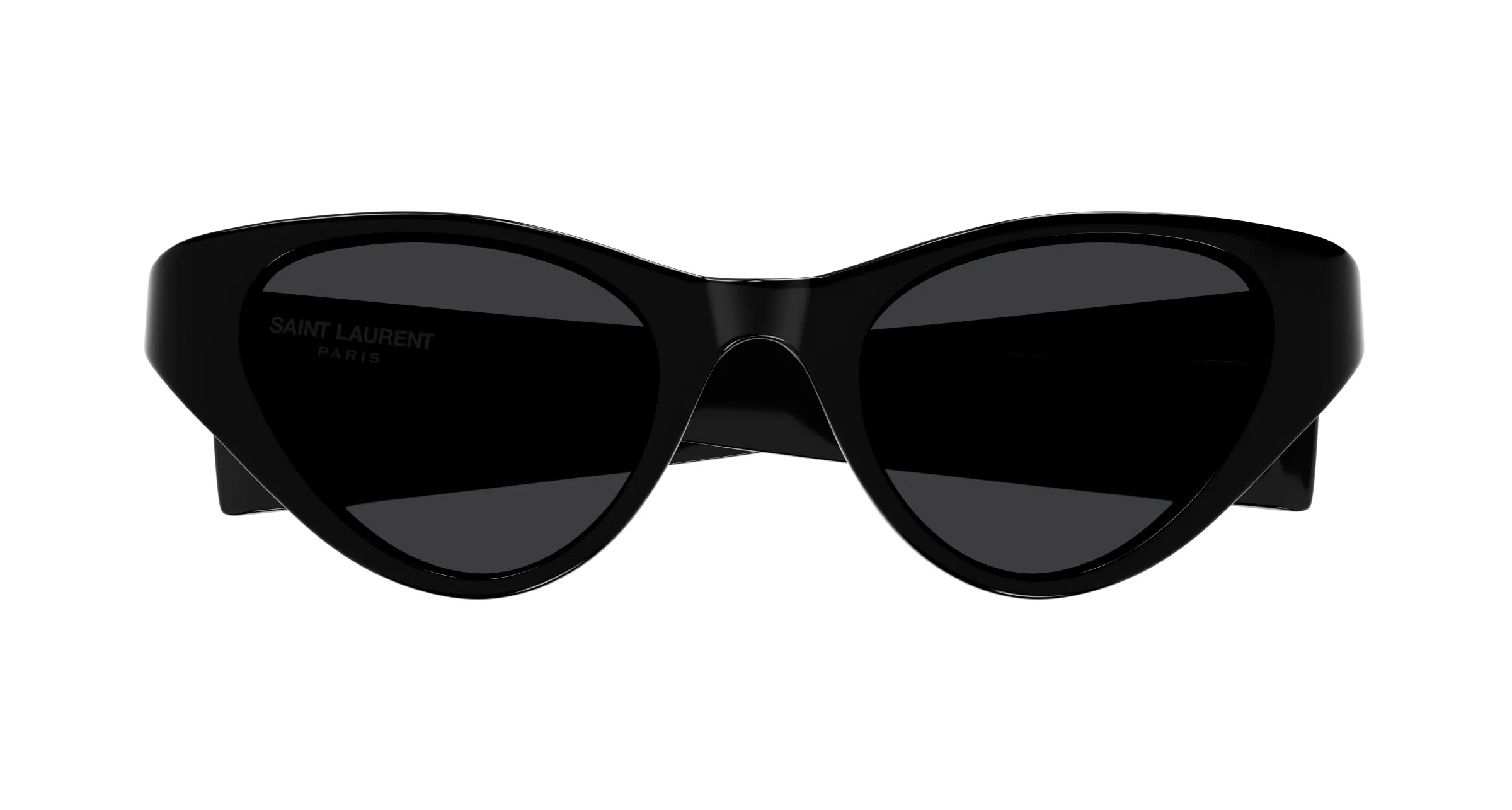 SAINT LAURENT SL M144 001 Occhiali da sole Acetato Nero Nero Cat Eye - immagine 2