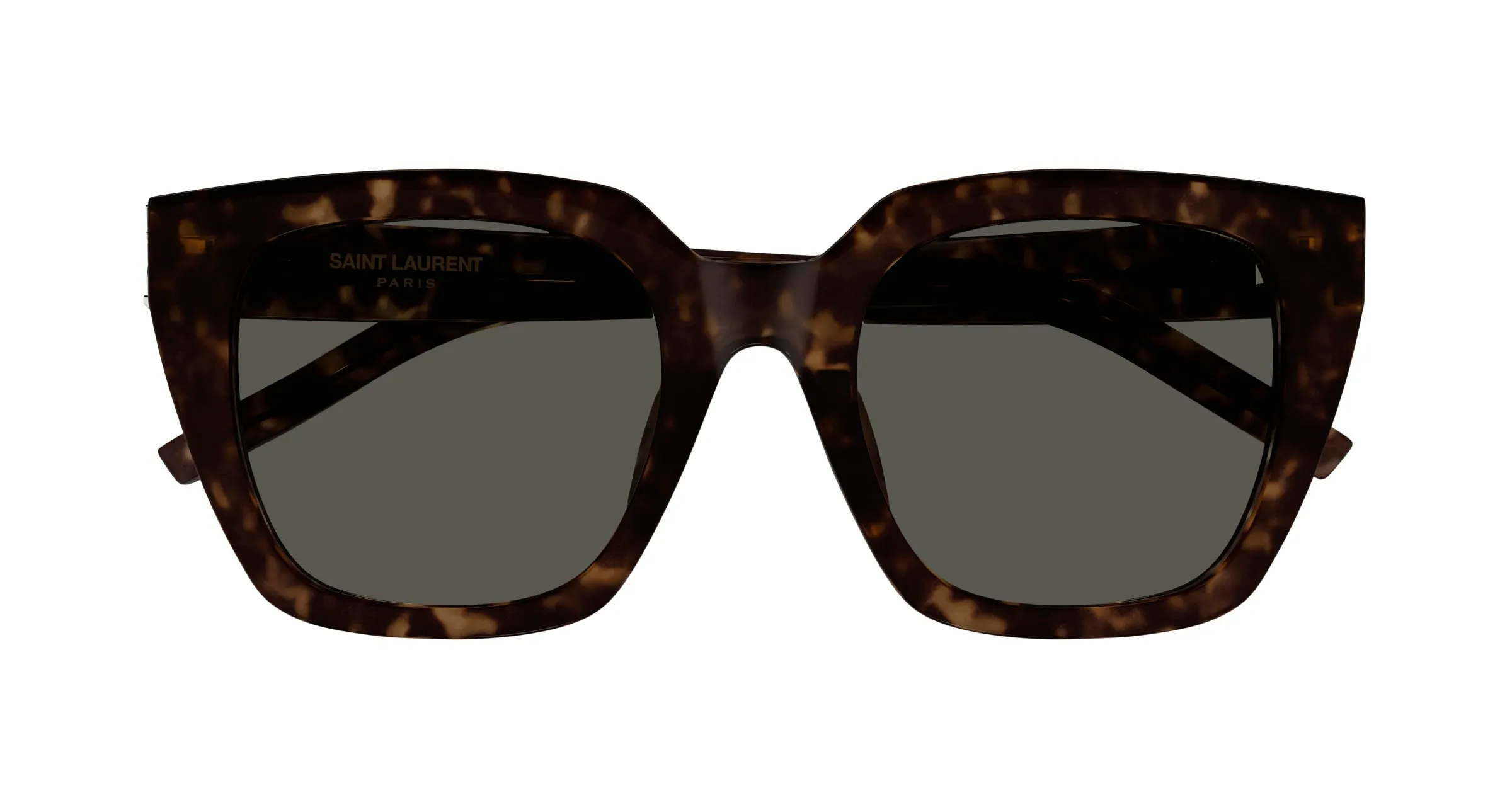 SAINT LAURENT SL M143 002 Occhiali da sole Acetato Havana Grigio Cat Eye - immagine 2