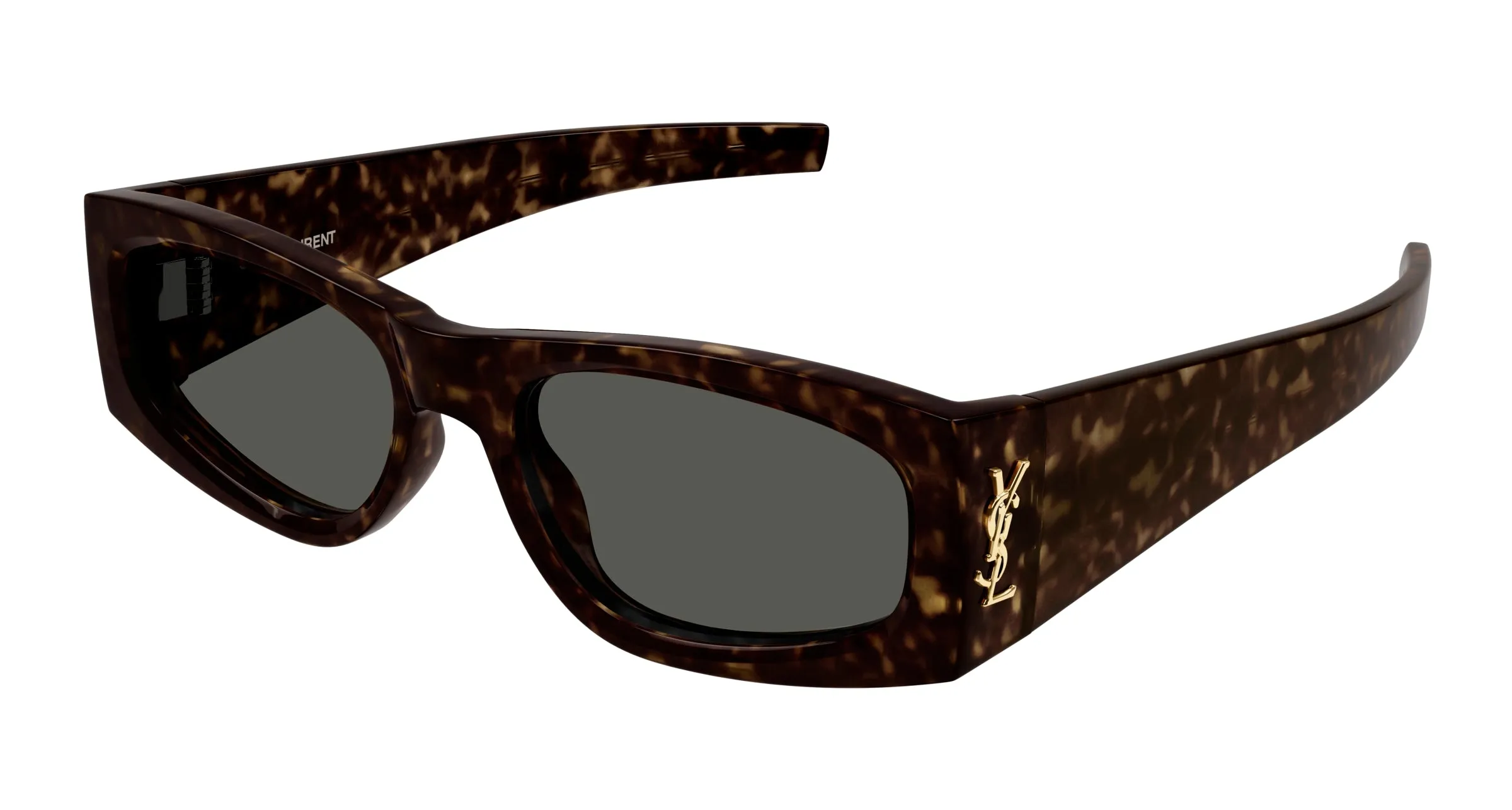 SAINT LAURENT SL M140 003 Occhiali da sole Acetato Havana Grigio Squadrata - immagine 1