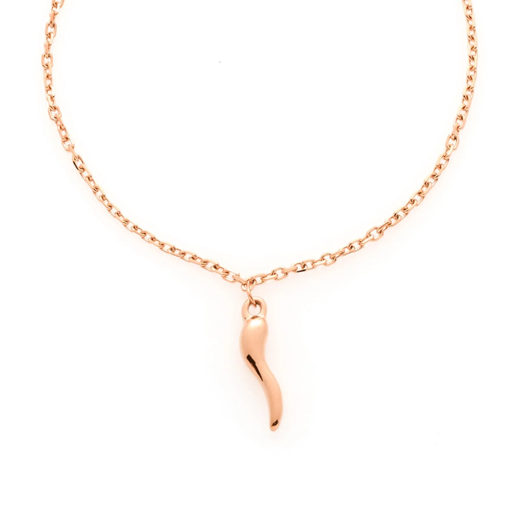 Louis Ciocchetti Bracciale in Acciaio con Corno Portafortuna – Bracciale Regolabile Uomo e Donna con Chiusura a Moschettone, Lunghezza 16 cm + 5 cm - immagine 2