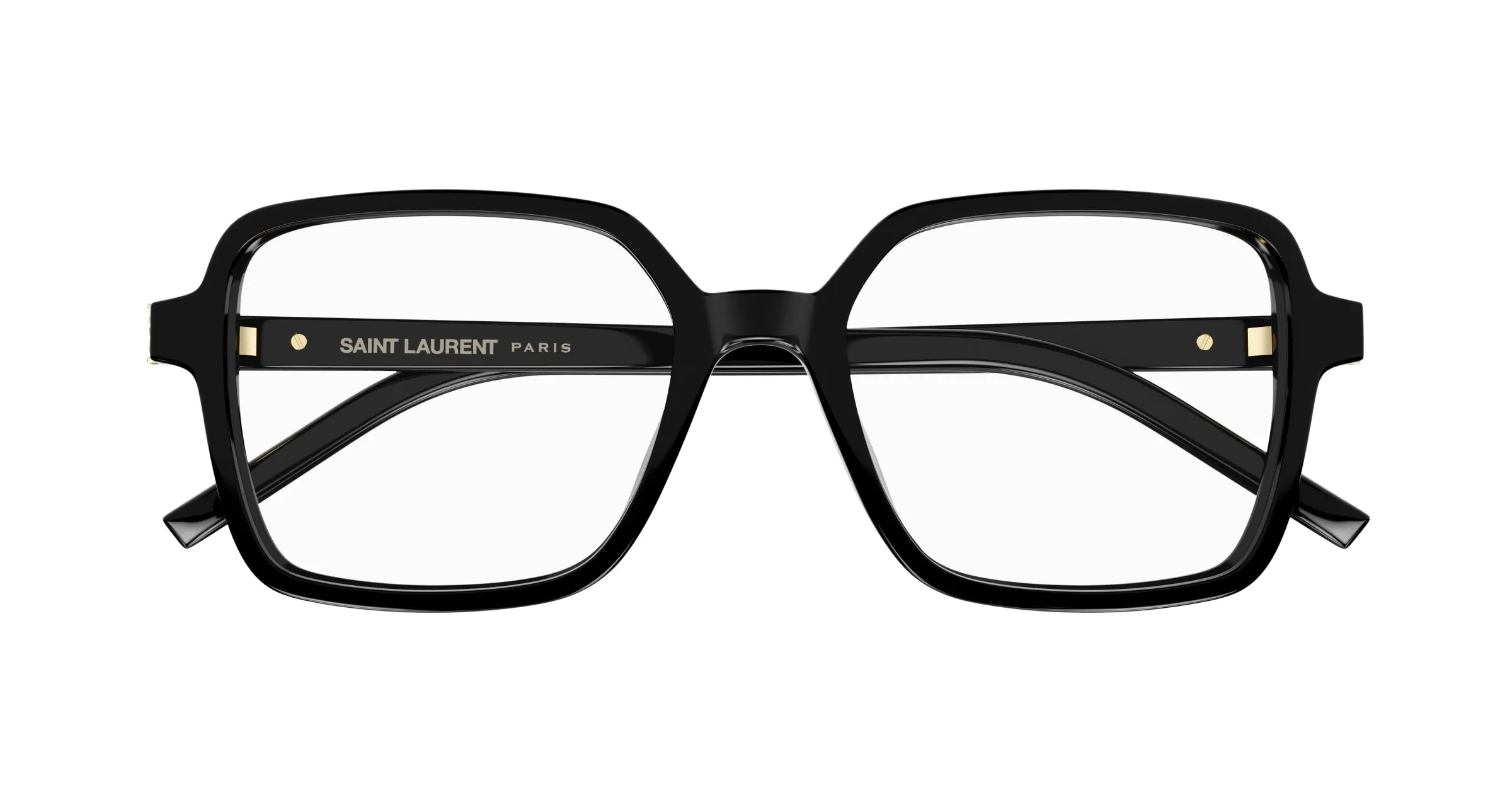 SAINT LAURENT SL M139 001 Montature da vista Acetato Nero Trasparente Squadrata ["Antiriflesso"] - immagine 2
