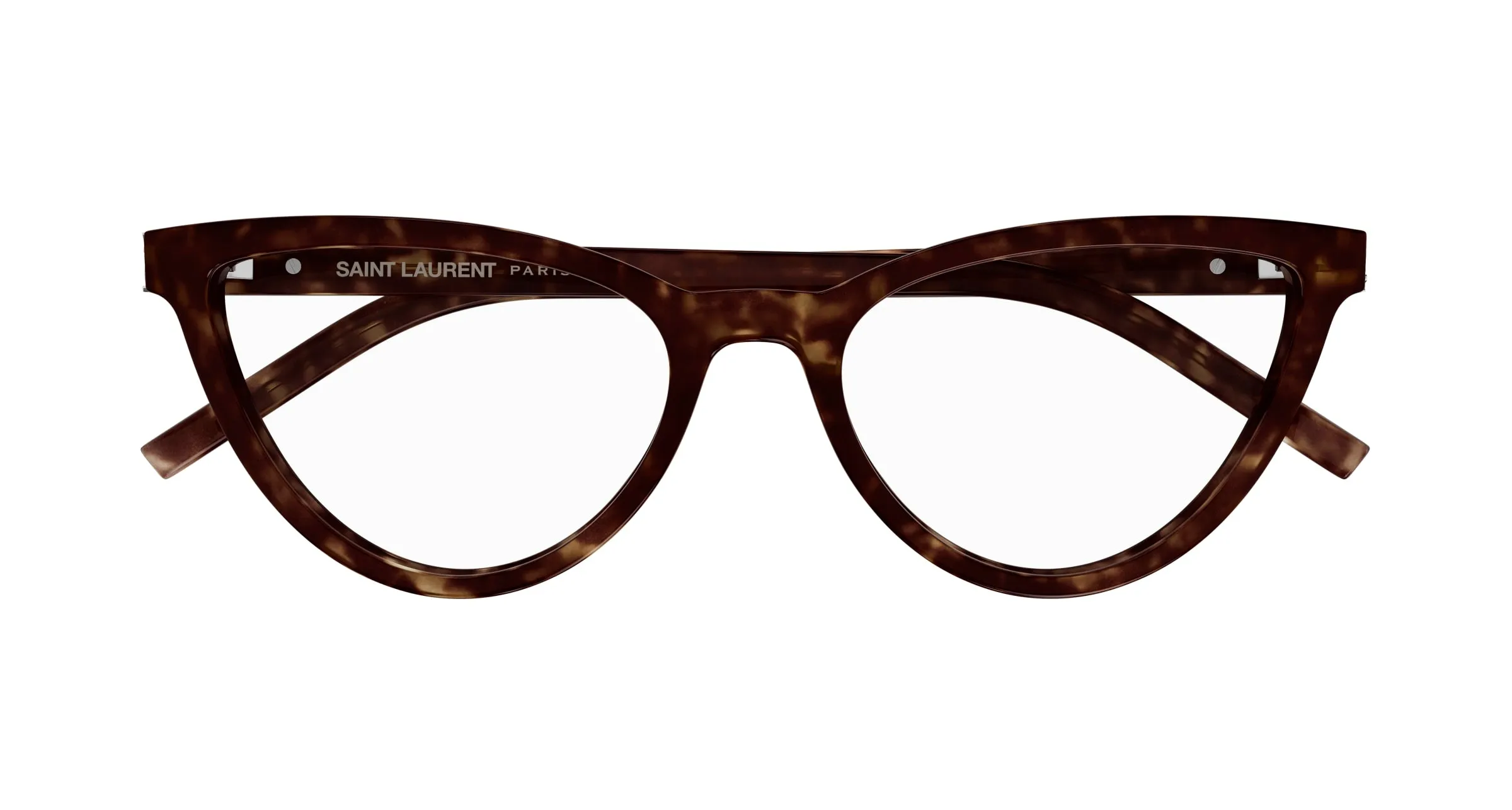 SAINT LAURENT SL M138 002 Montature da vista Acetato Havana Trasparente Cat Eye ["Antiriflesso"] - immagine 2