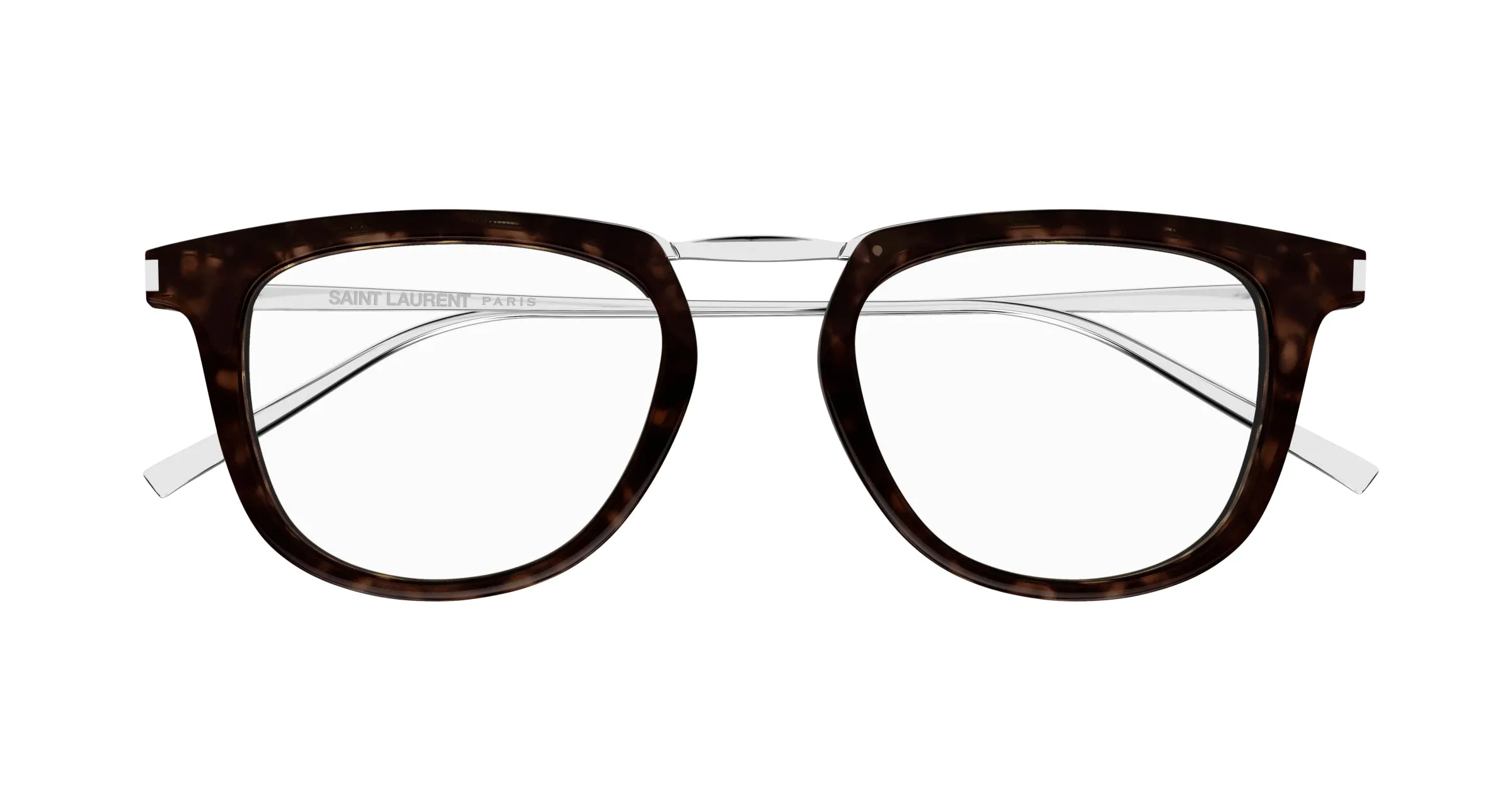 SAINT LAURENT SL 753 OPT 002 Montature da vista Acetato Havana Trasparente Rotonda - immagine 2