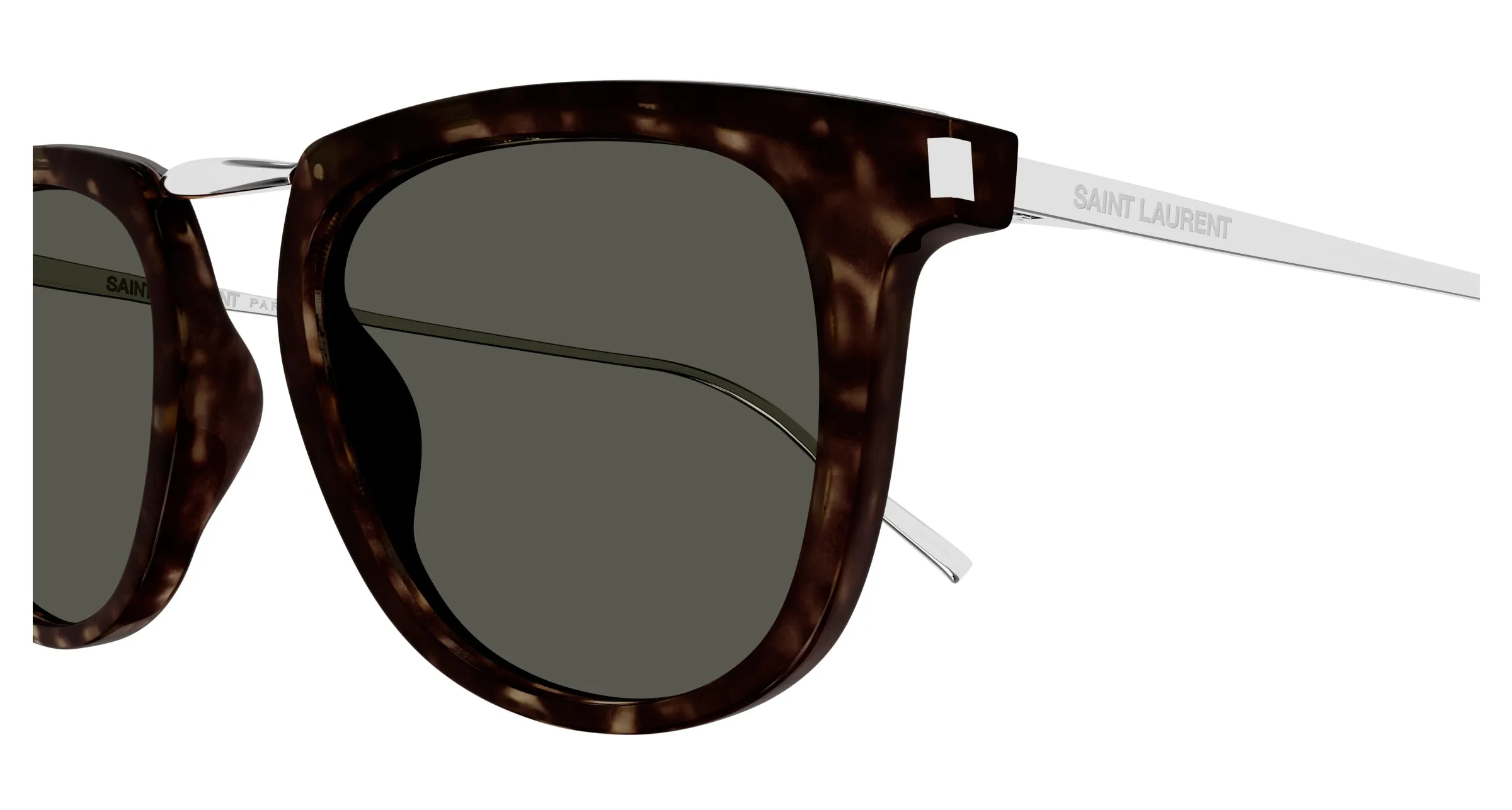 SAINT LAURENT SL 753 002 Occhiali da sole Acetato Havana Grigio Rotonda - immagine 3
