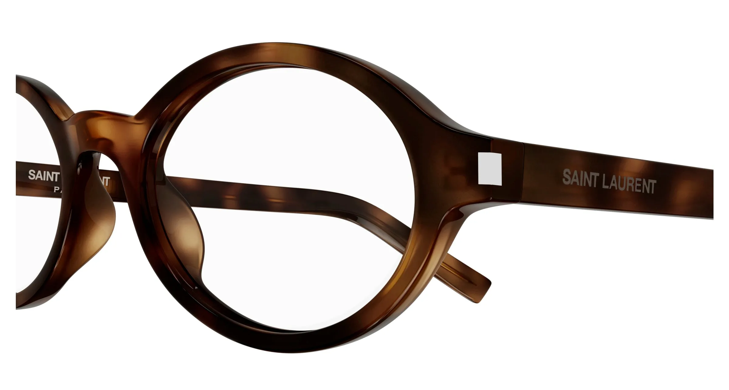 SAINT LAURENT SL 751 JEANNE OPT 003 Montature da vista Acetato Havana Trasparente Rotonda ["Antiriflesso"] - immagine 3
