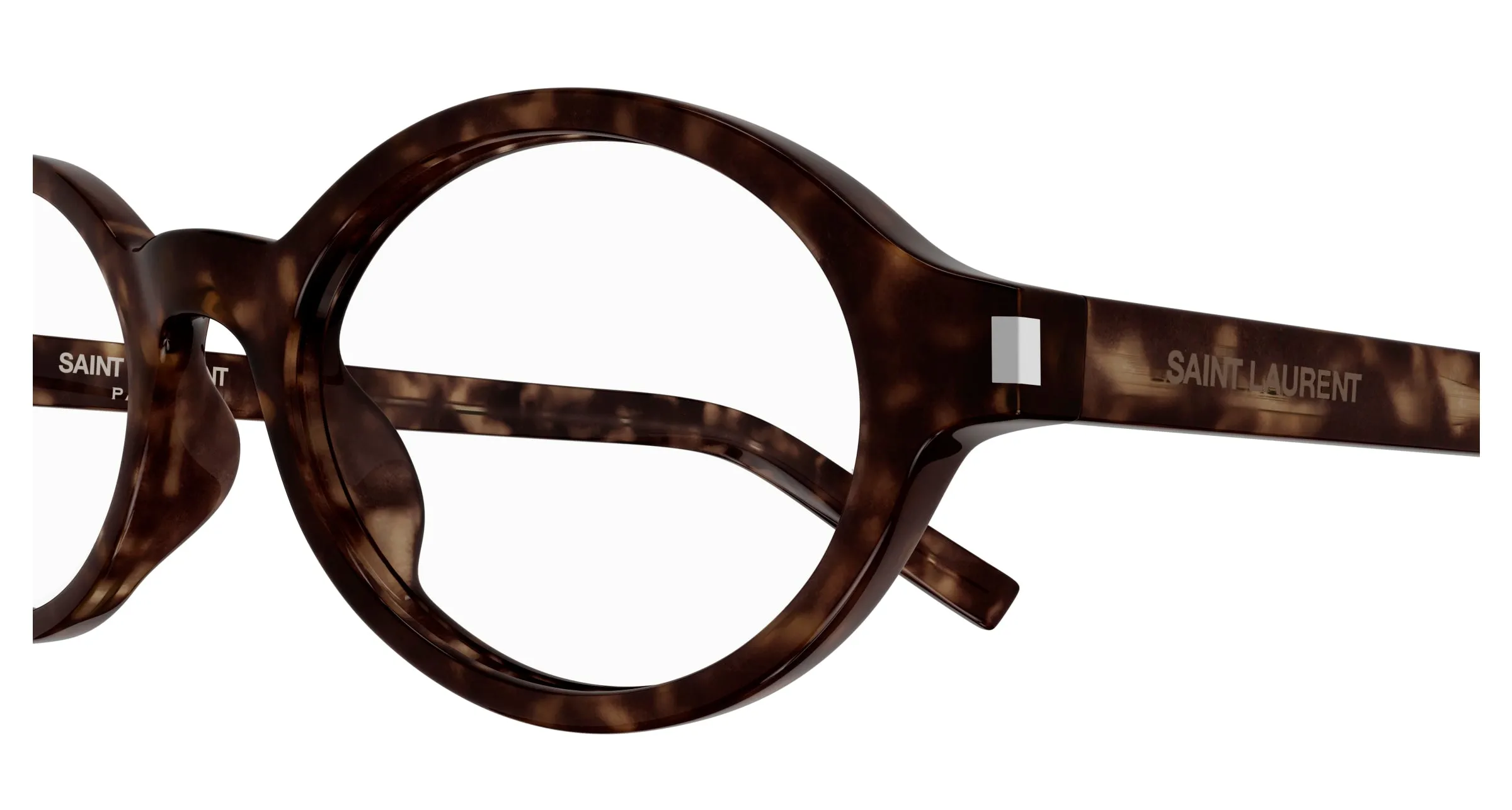 SAINT LAURENT SL 751 JEANNE OPT 002 Montature da vista Acetato Havana Trasparente Rotonda ["Antiriflesso"] - immagine 3
