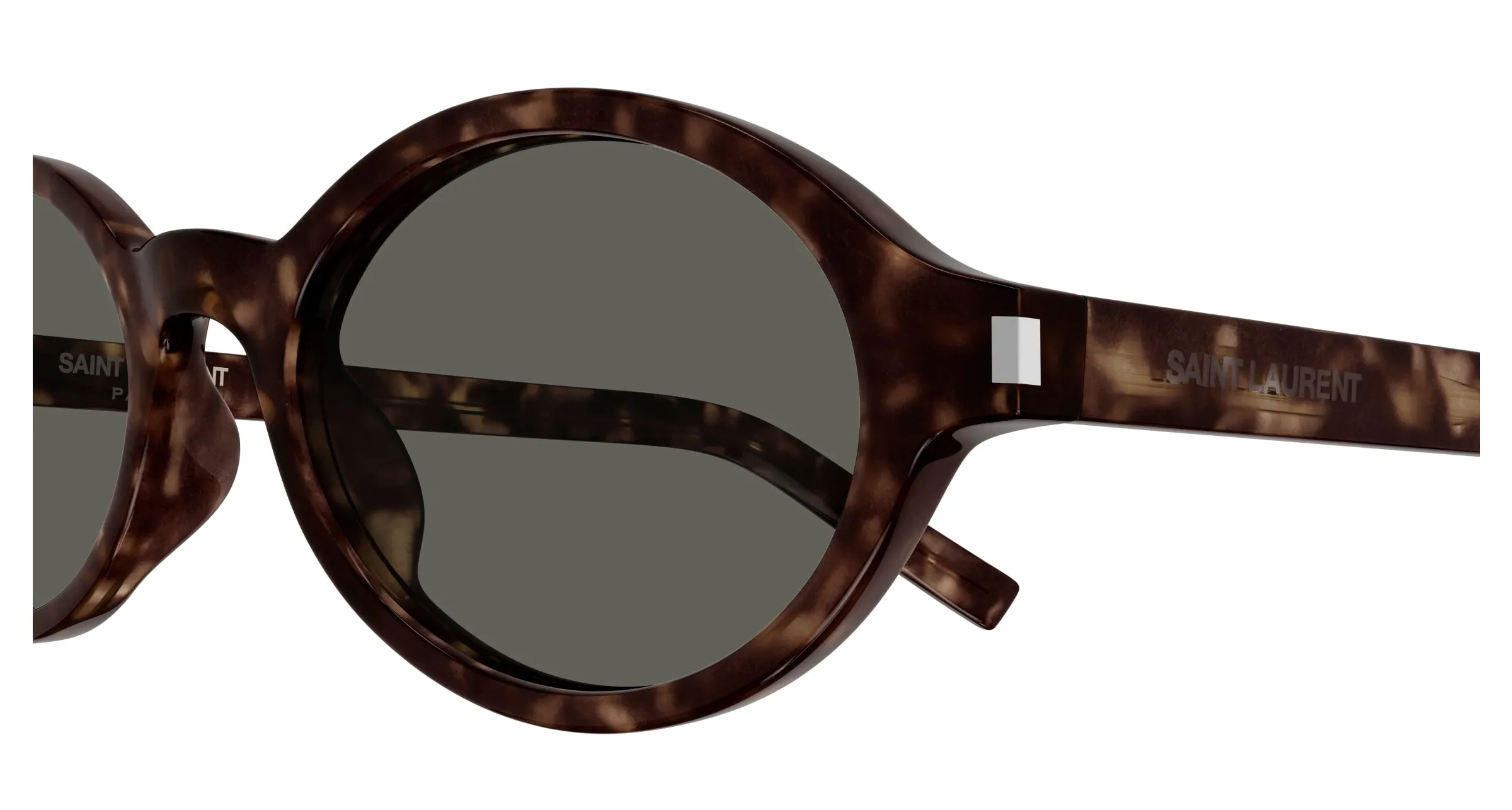 SAINT LAURENT SL 751 JEANNE 002 Occhiali da sole Acetato Havana Grigio Rotonda - immagine 3