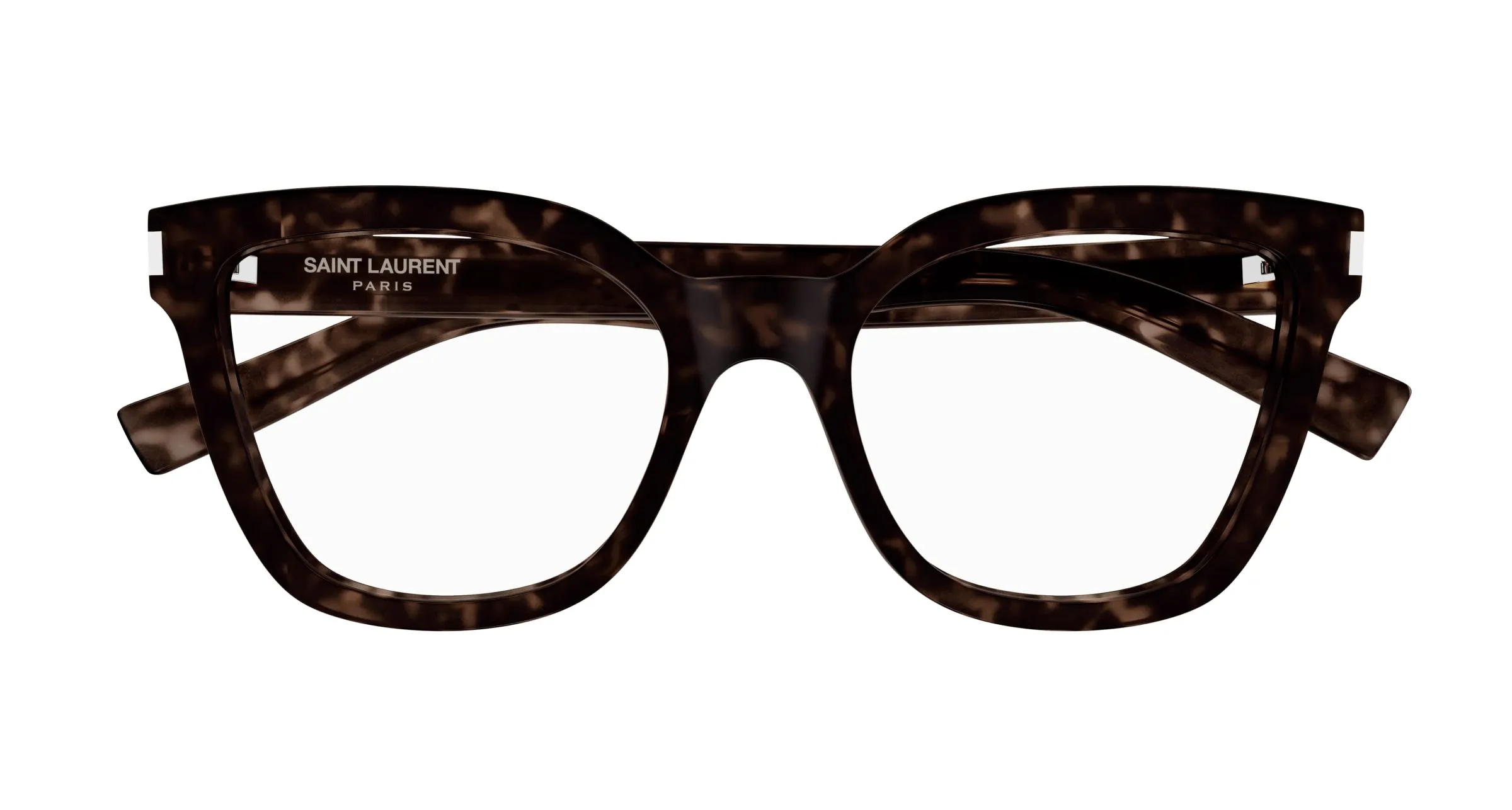 SAINT LAURENT SL 748 002 Montature da vista Acetato Havana Trasparente Cat Eye ["Antiriflesso"] - immagine 2
