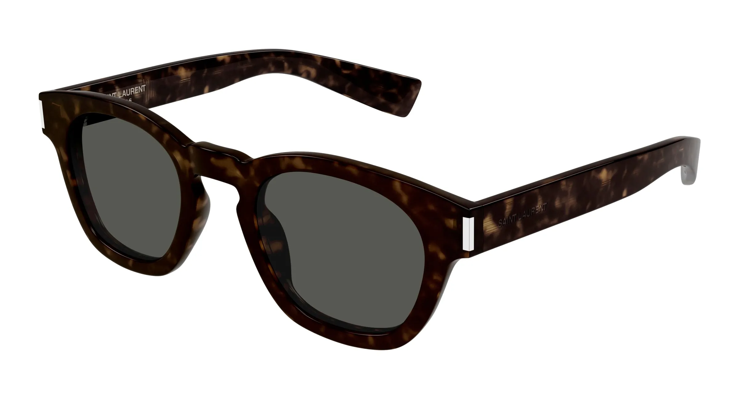 SAINT LAURENT SL 746 002 Occhiali da sole Acetato Havana Grigio Rotonda - immagine 1