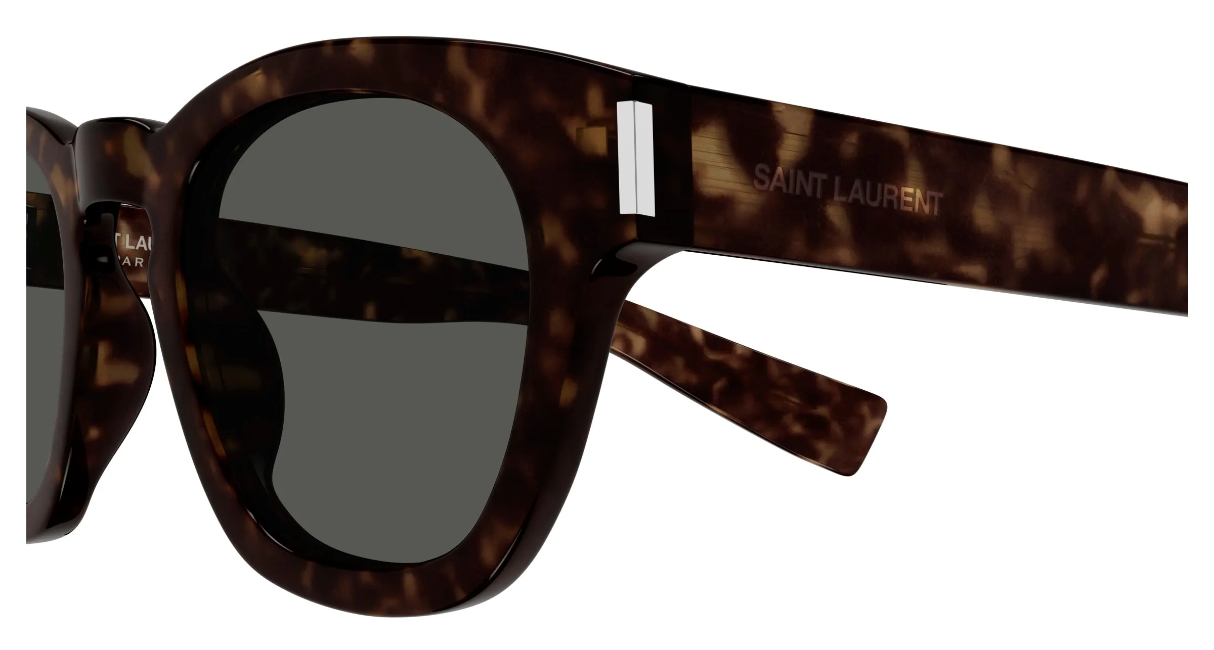 SAINT LAURENT SL 746 002 Occhiali da sole Acetato Havana Grigio Rotonda - immagine 3