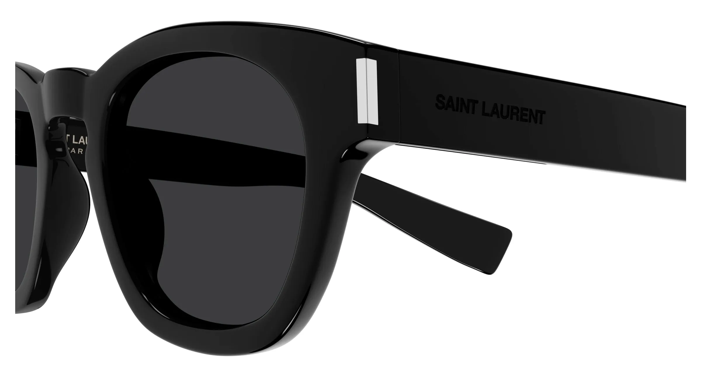 SAINT LAURENT SL 746 001 Occhiali da sole Acetato Nero Nero Rotonda - immagine 3