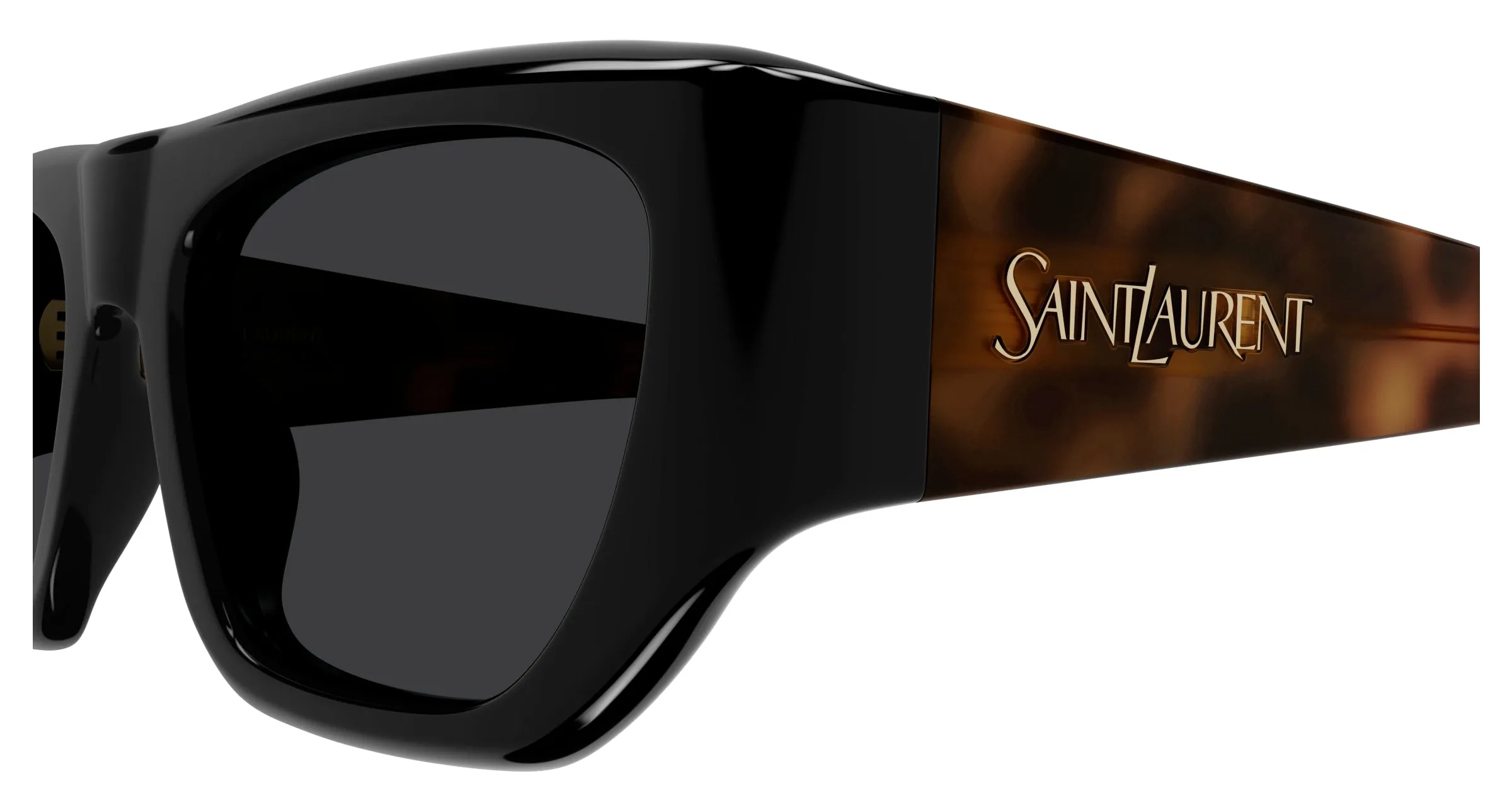 SAINT LAURENT SL 740 004 Occhiali da sole Acetato Nero Nero Squadrata - immagine 3