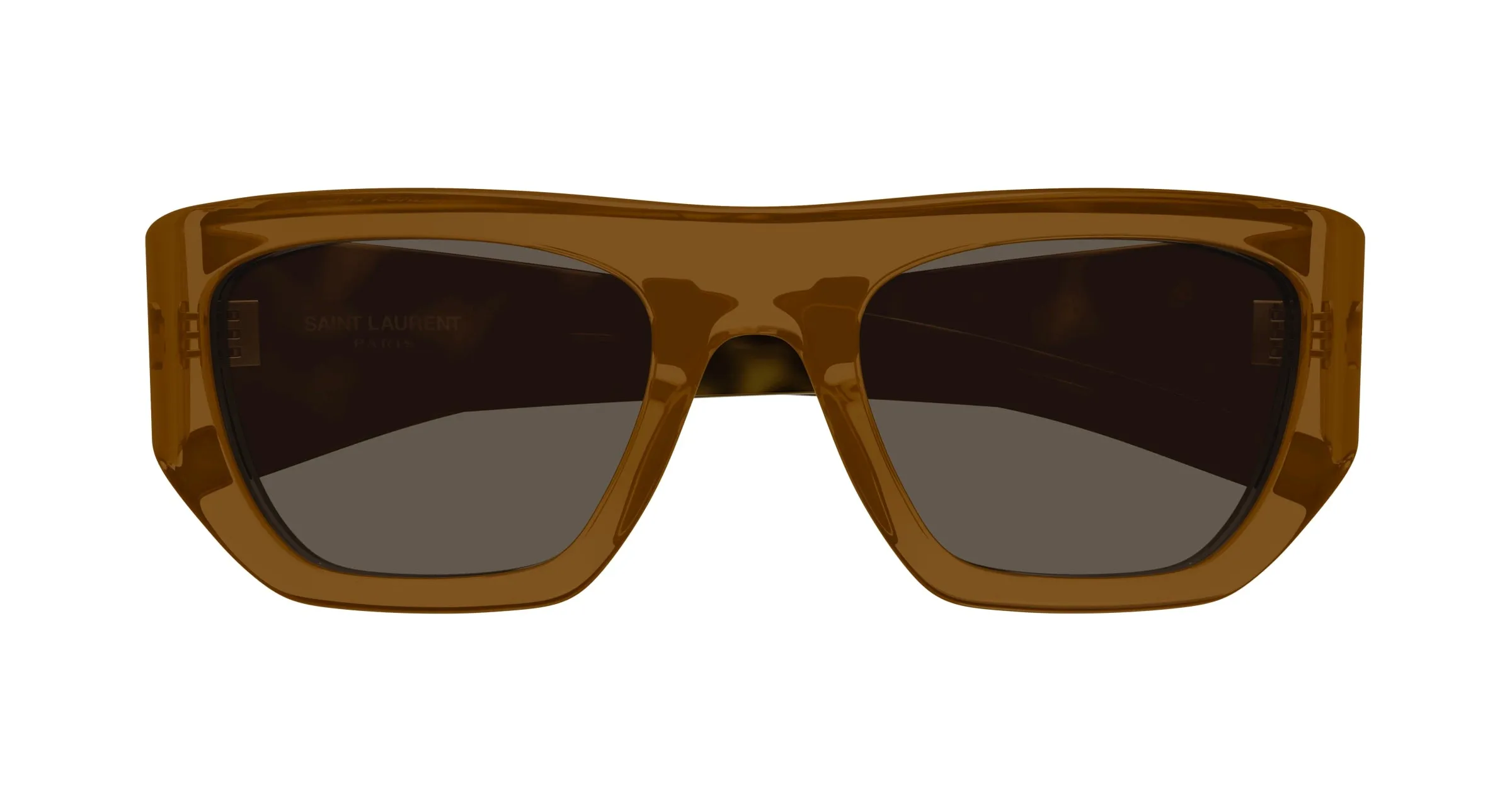 SAINT LAURENT SL 740 002 Occhiali da sole Acetato Marrone Marrone Squadrata - immagine 2