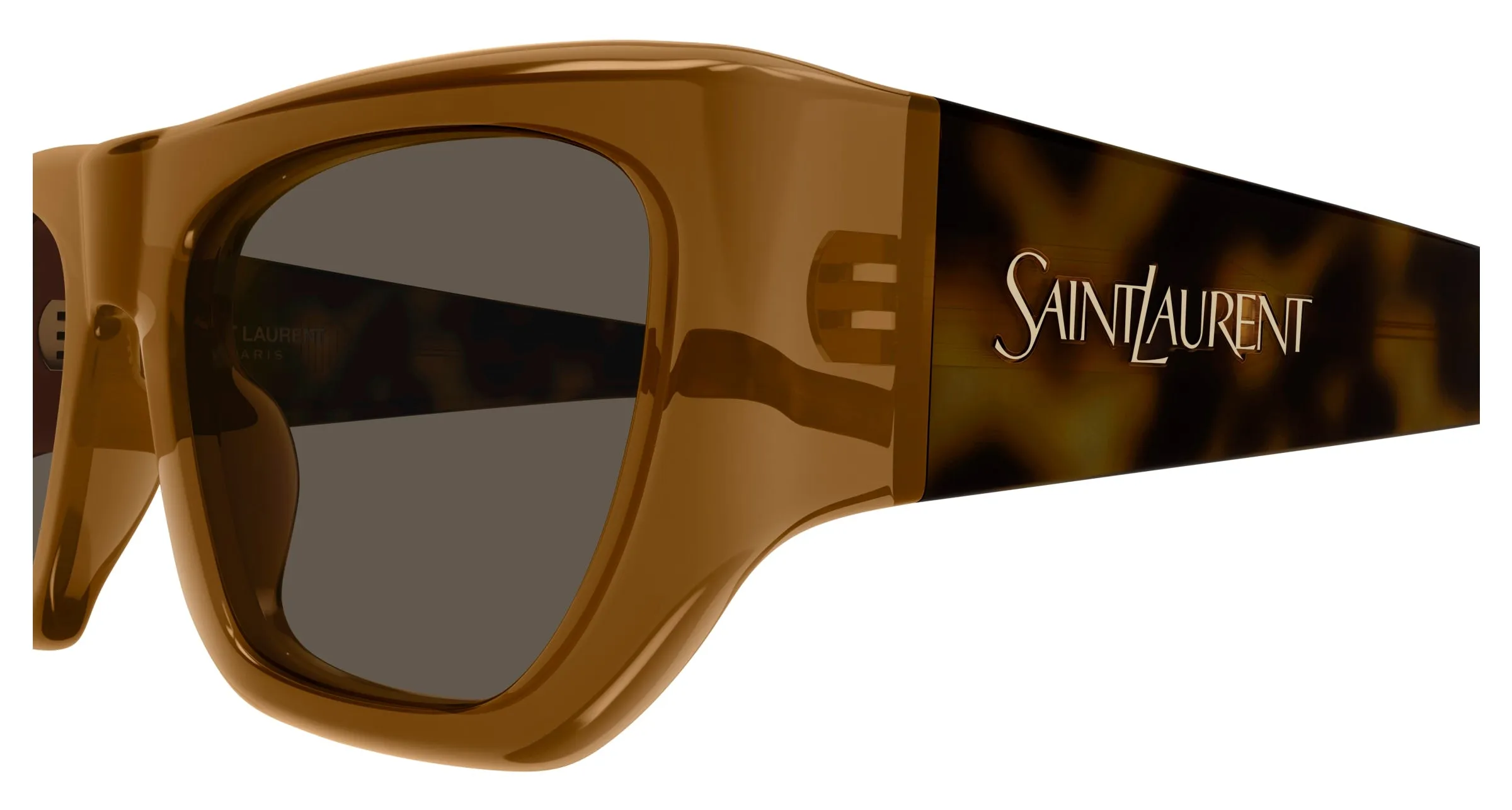 SAINT LAURENT SL 740 002 Occhiali da sole Acetato Marrone Marrone Squadrata - immagine 3