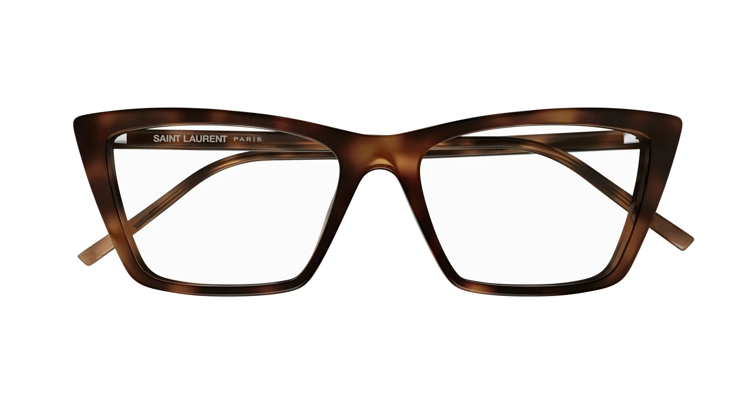 SAINT LAURENT SL 737 MICA THIN OPT 003 Montature da vista Acetato Havana Trasparente Squadrata ["Antiriflesso"] - immagine 2