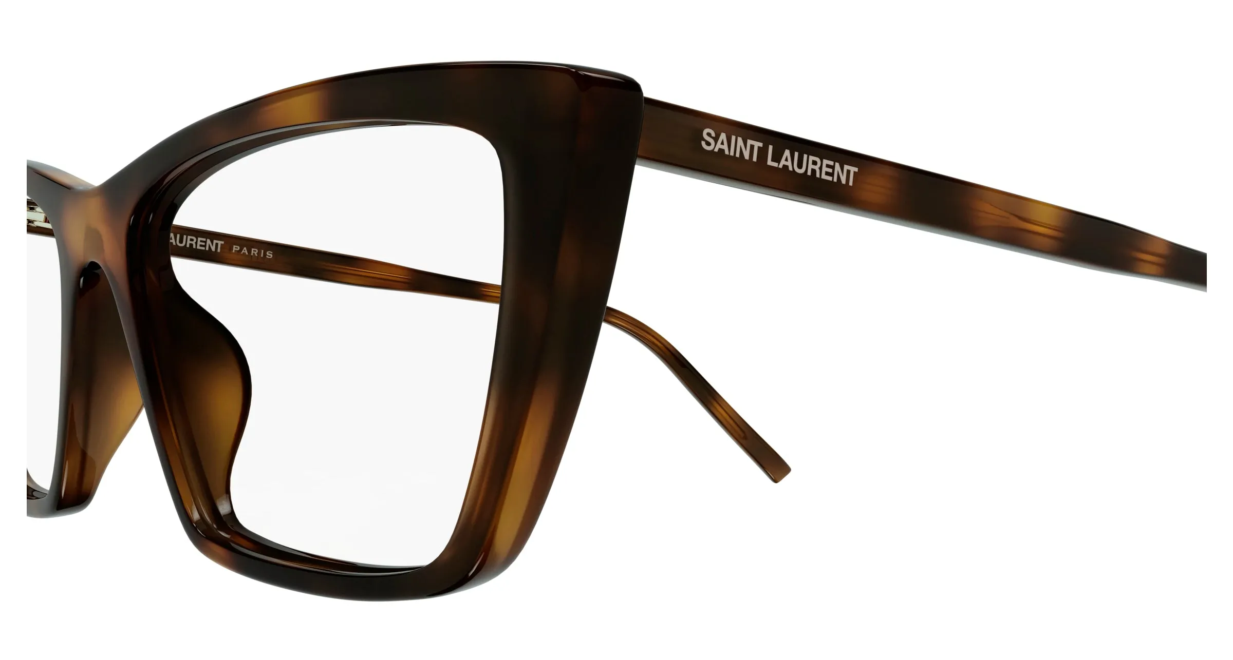 SAINT LAURENT SL 737 MICA THIN OPT 003 Montature da vista Acetato Havana Trasparente Squadrata ["Antiriflesso"] - immagine 3