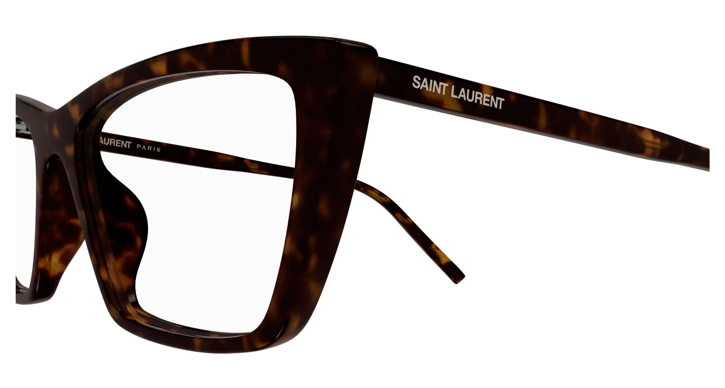 SAINT LAURENT SL 737 MICA THIN OPT 002 Montature da vista Acetato Havana Trasparente Squadrata ["Antiriflesso"] - immagine 3