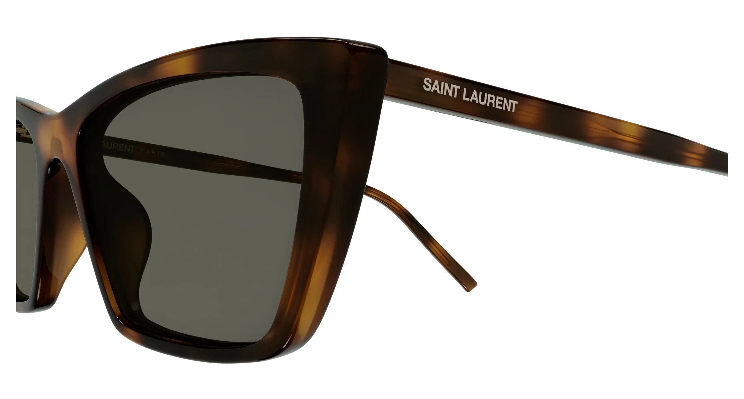 SAINT LAURENT SL 737 MICA THIN 003 Occhiali da sole Acetato Havana Grigio Squadrata - immagine 3