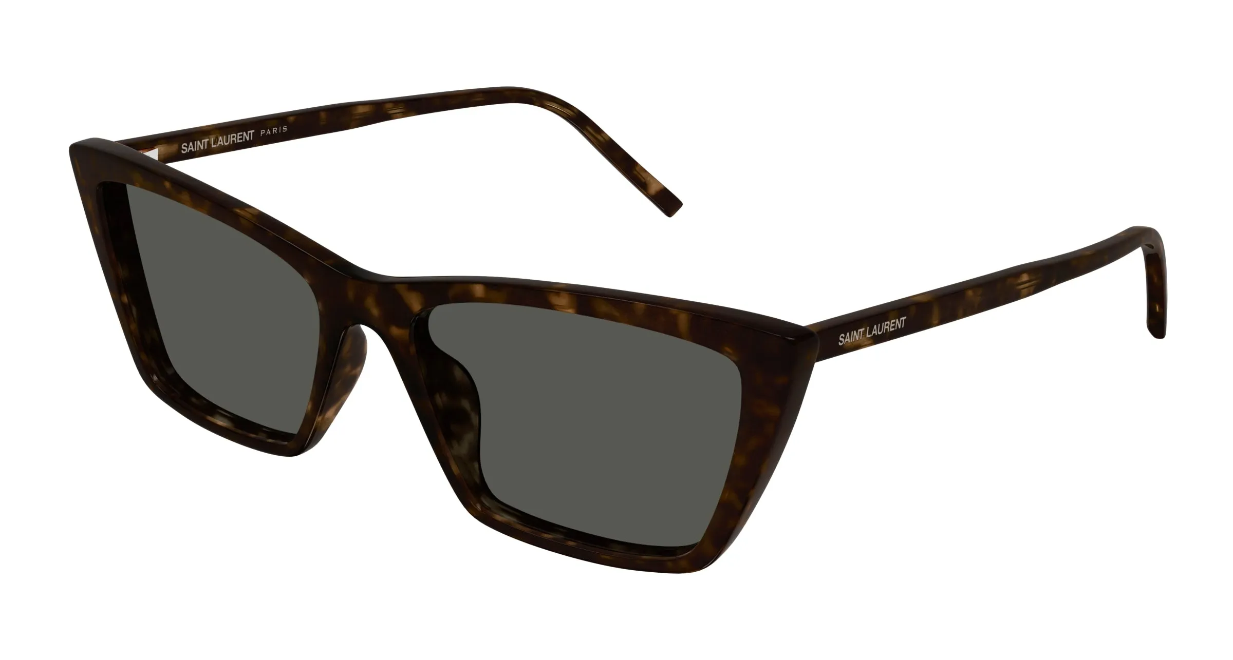 SAINT LAURENT SL 737 MICA THIN 002 Occhiali da sole Acetato Havana Grigio Squadrata - immagine 1