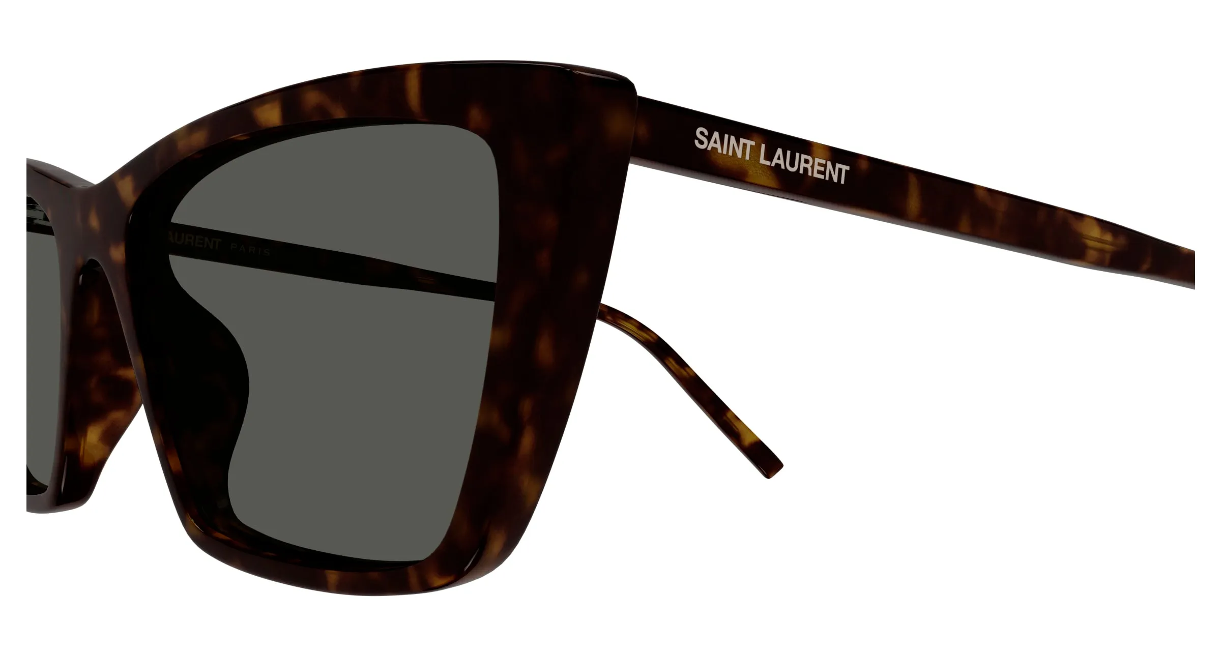 SAINT LAURENT SL 737 MICA THIN 002 Occhiali da sole Acetato Havana Grigio Squadrata - immagine 3