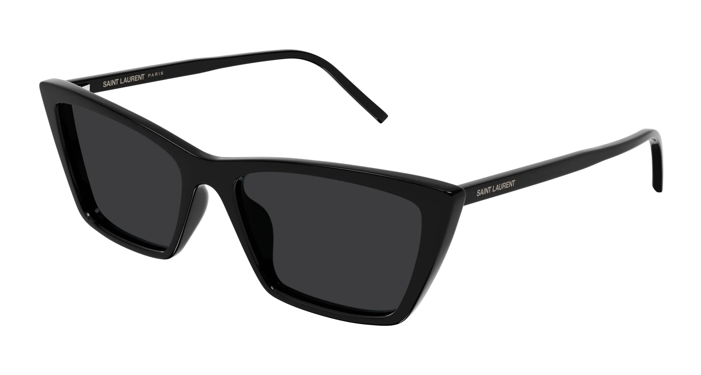 SAINT LAURENT SL 737 MICA THIN 001 Occhiali da sole Acetato Nero Nero Squadrata - immagine 1