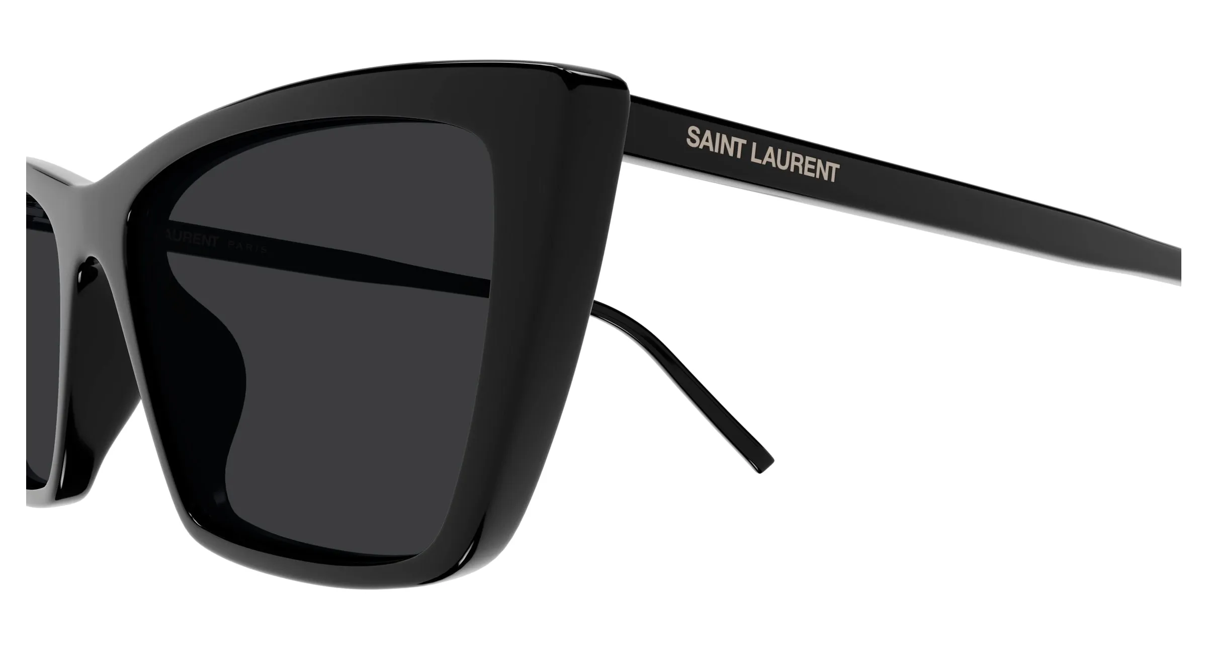 SAINT LAURENT SL 737 MICA THIN 001 Occhiali da sole Acetato Nero Nero Squadrata - immagine 3