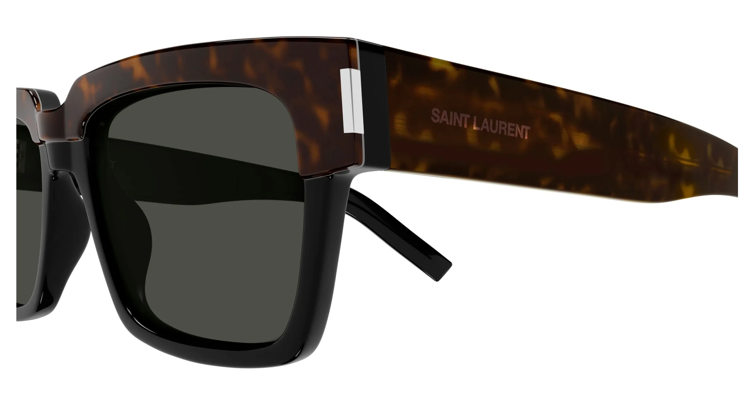 SAINT LAURENT SL 732 VADIM 003 Occhiali da sole Acetato Havana Grigio Squadrata - immagine 3