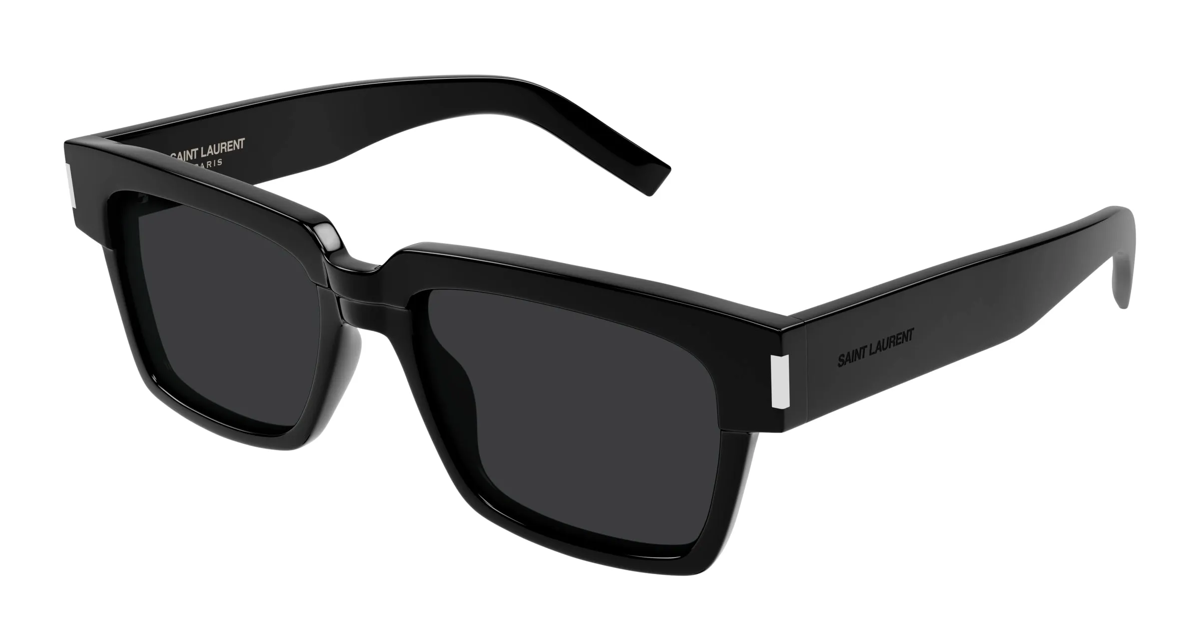 SAINT LAURENT SL 732 VADIM 001 Occhiali da sole Acetato Nero Nero Squadrata - immagine 1