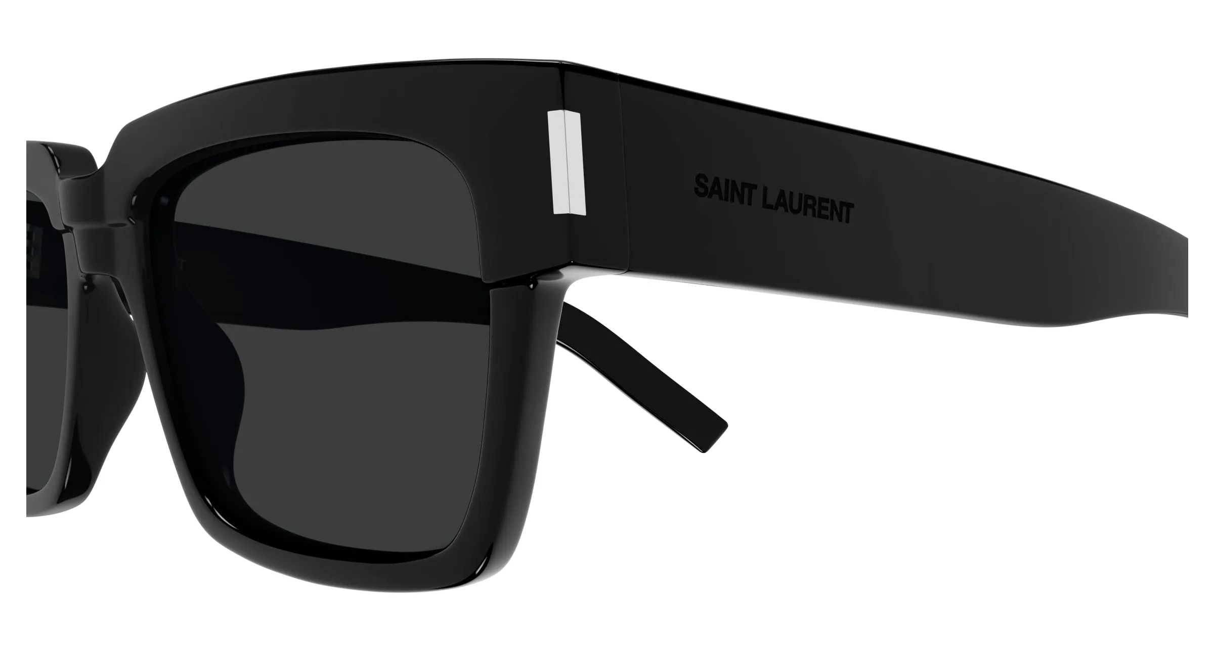 SAINT LAURENT SL 732 VADIM 001 Occhiali da sole Acetato Nero Nero Squadrata - immagine 3