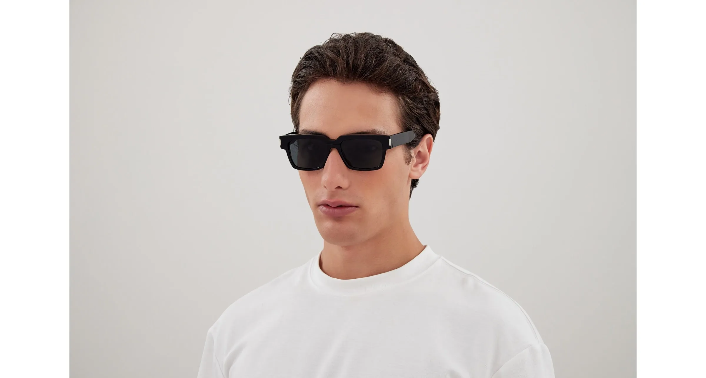 SAINT LAURENT SL 732 VADIM 001 Occhiali da sole Acetato Nero Nero Squadrata - immagine 4