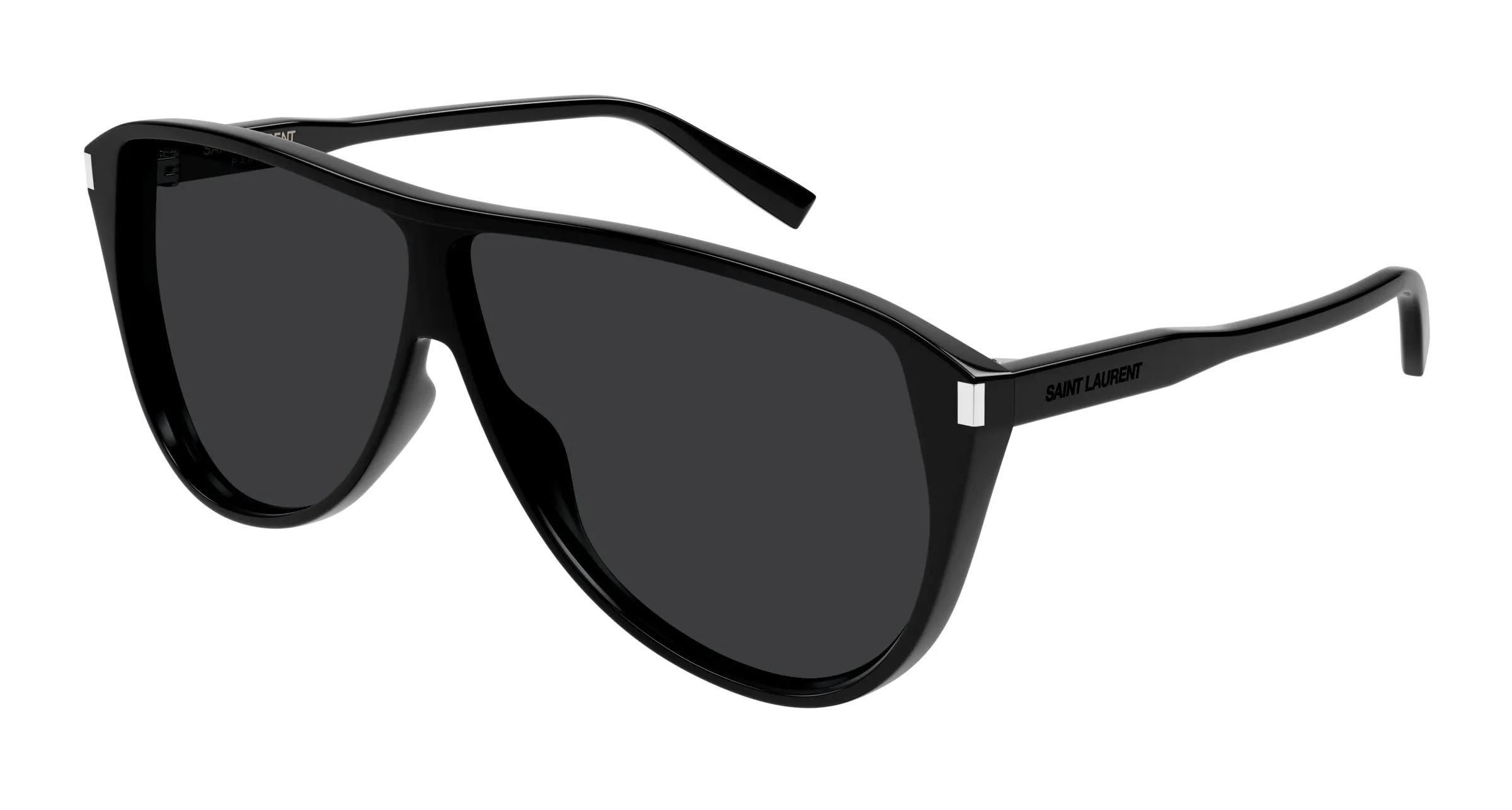 SAINT LAURENT SL 731 GASPAR 002 Occhiali da sole Acetato Nero Nero Pilot - immagine 1