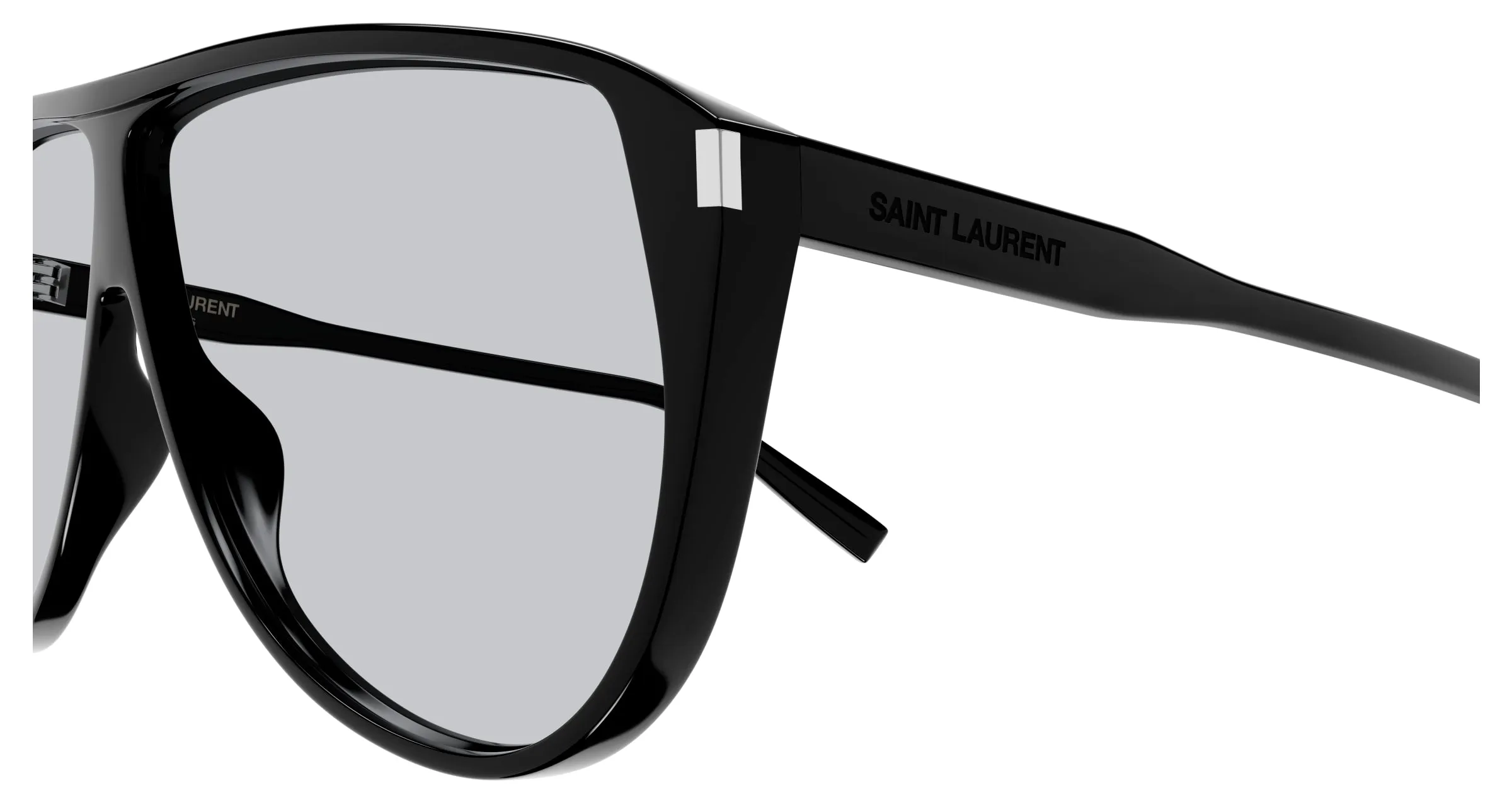 SAINT LAURENT SL 731 GASPAR 001 Occhiali da sole Acetato Nero Pilot - immagine 3