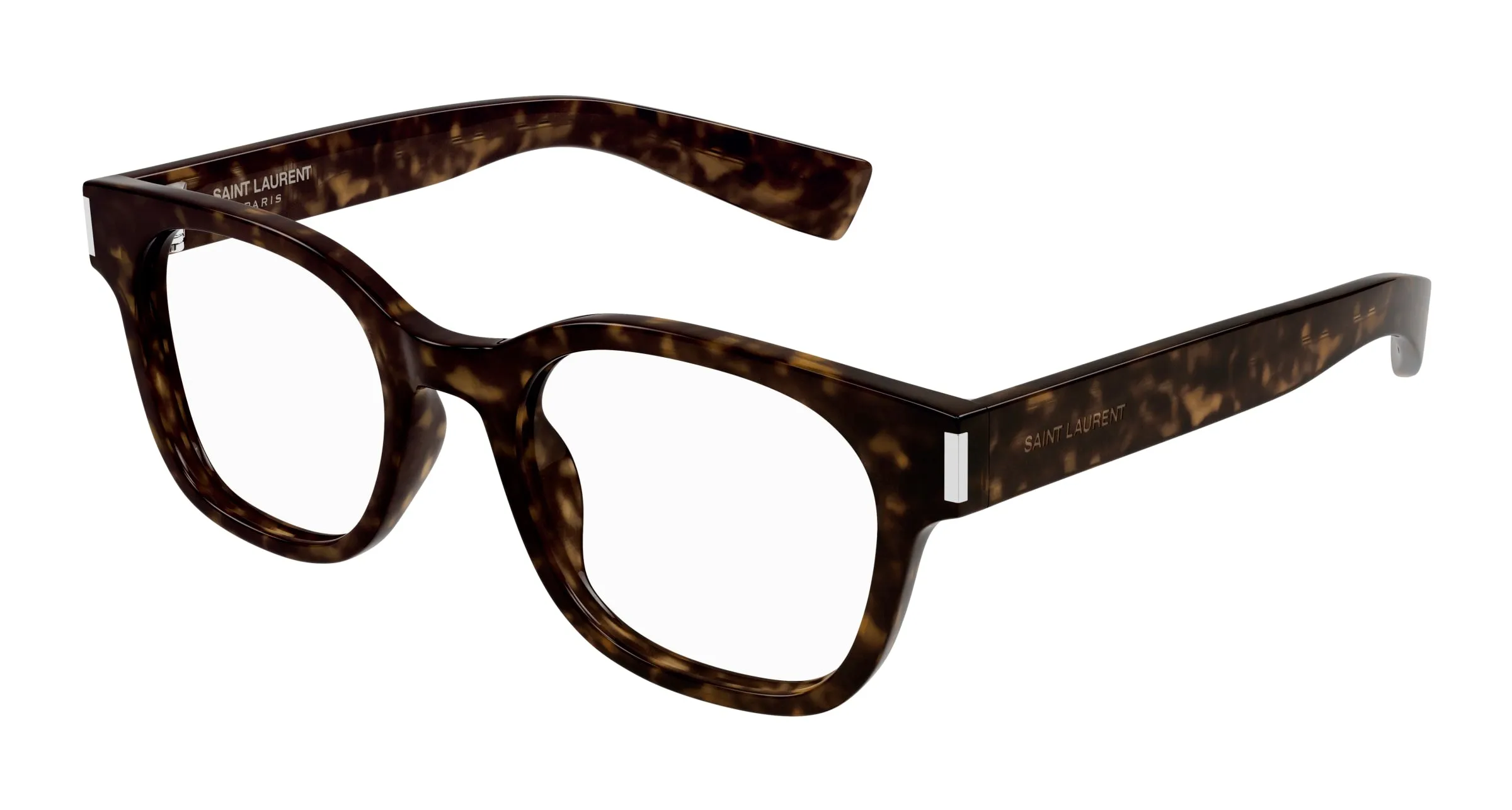 SAINT LAURENT SL 722 007 Montature da vista Acetato Havana Trasparente Squadrata - immagine 1