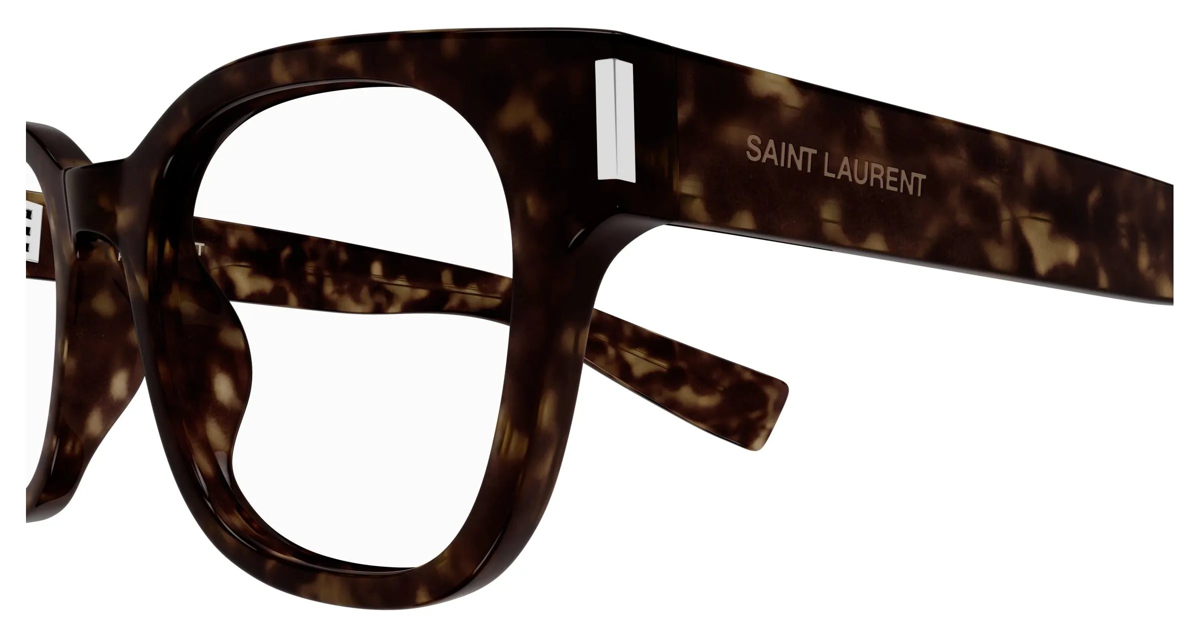 SAINT LAURENT SL 722 007 Montature da vista Acetato Havana Trasparente Squadrata - immagine 3