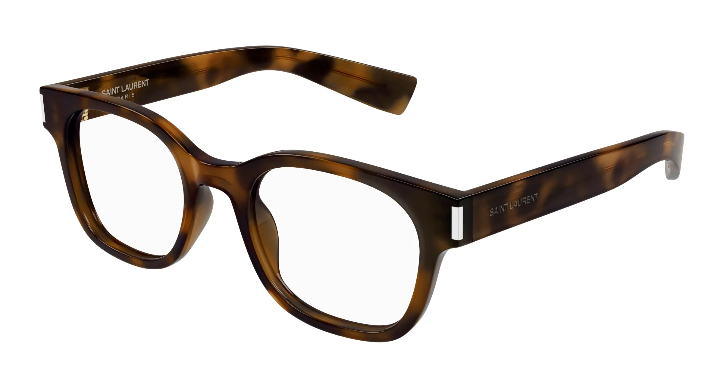 SAINT LAURENT SL 722 006 Montature da vista Acetato Havana Trasparente Squadrata - immagine 1