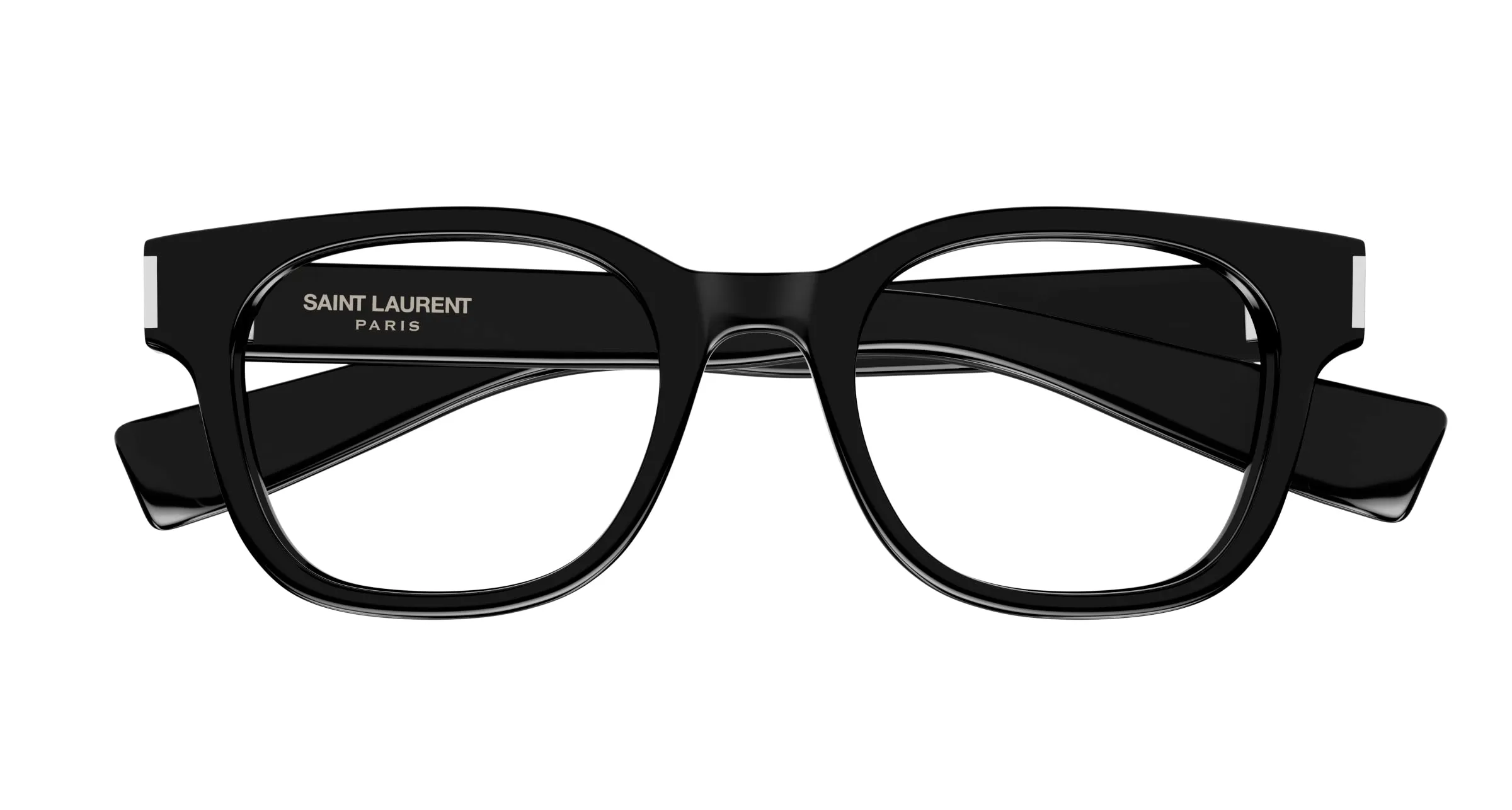 SAINT LAURENT SL 722 005 Montature da vista Acetato Nero Trasparente Squadrata ["Antiriflesso"] - immagine 2