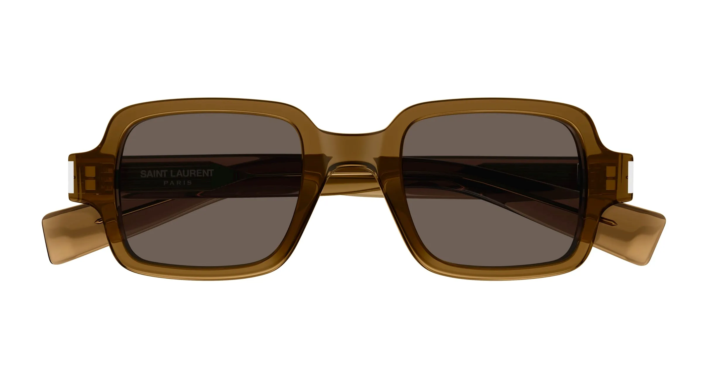 SAINT LAURENT SL 720 005 Occhiali da sole Acetato Marrone Marrone Squadrata - immagine 2