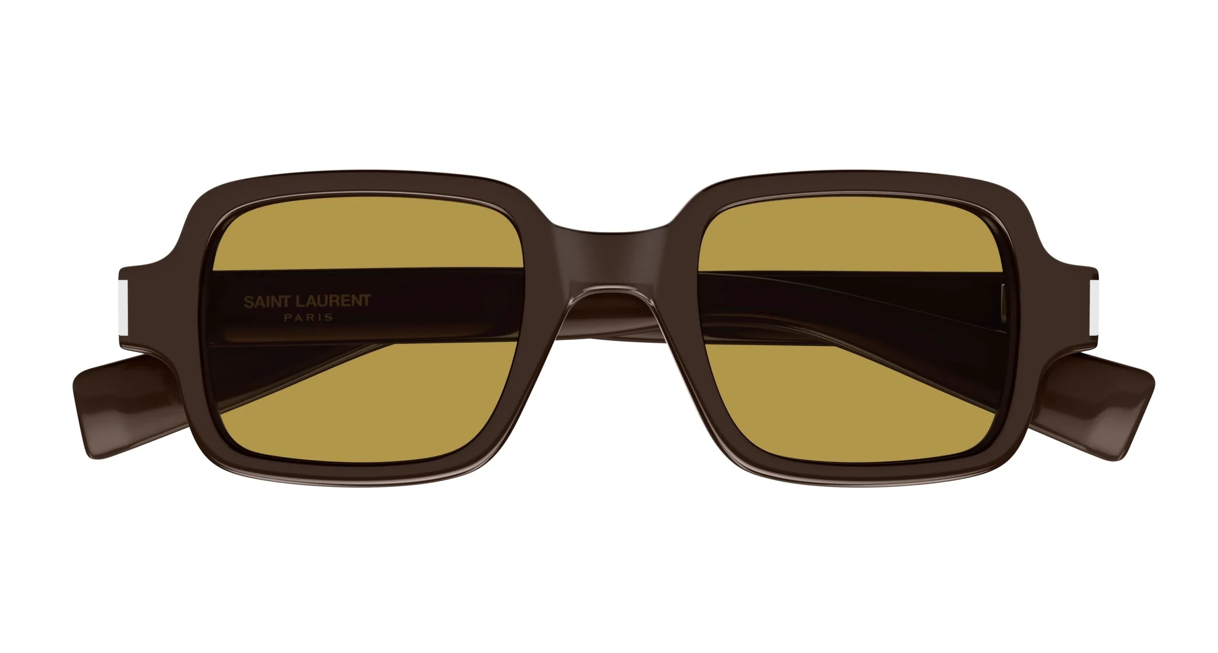 SAINT LAURENT SL 720 004 Occhiali da sole Acetato Marrone Marrone Squadrata - immagine 2