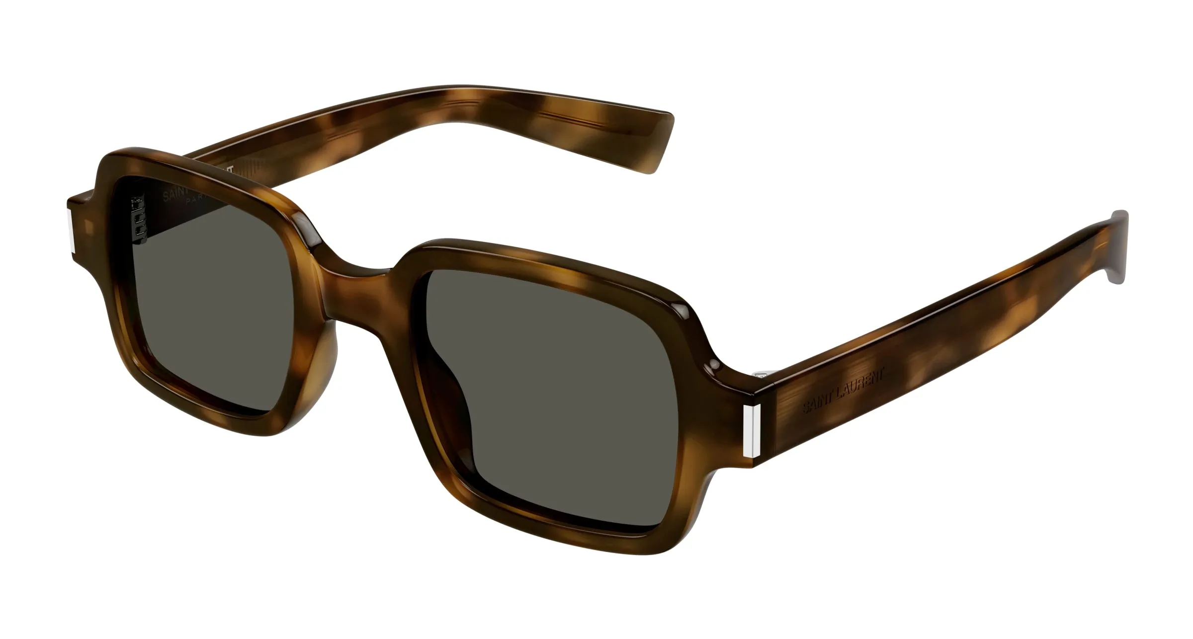 SAINT LAURENT SL 720 003 Occhiali da sole Acetato Havana Grigio Squadrata - immagine 1