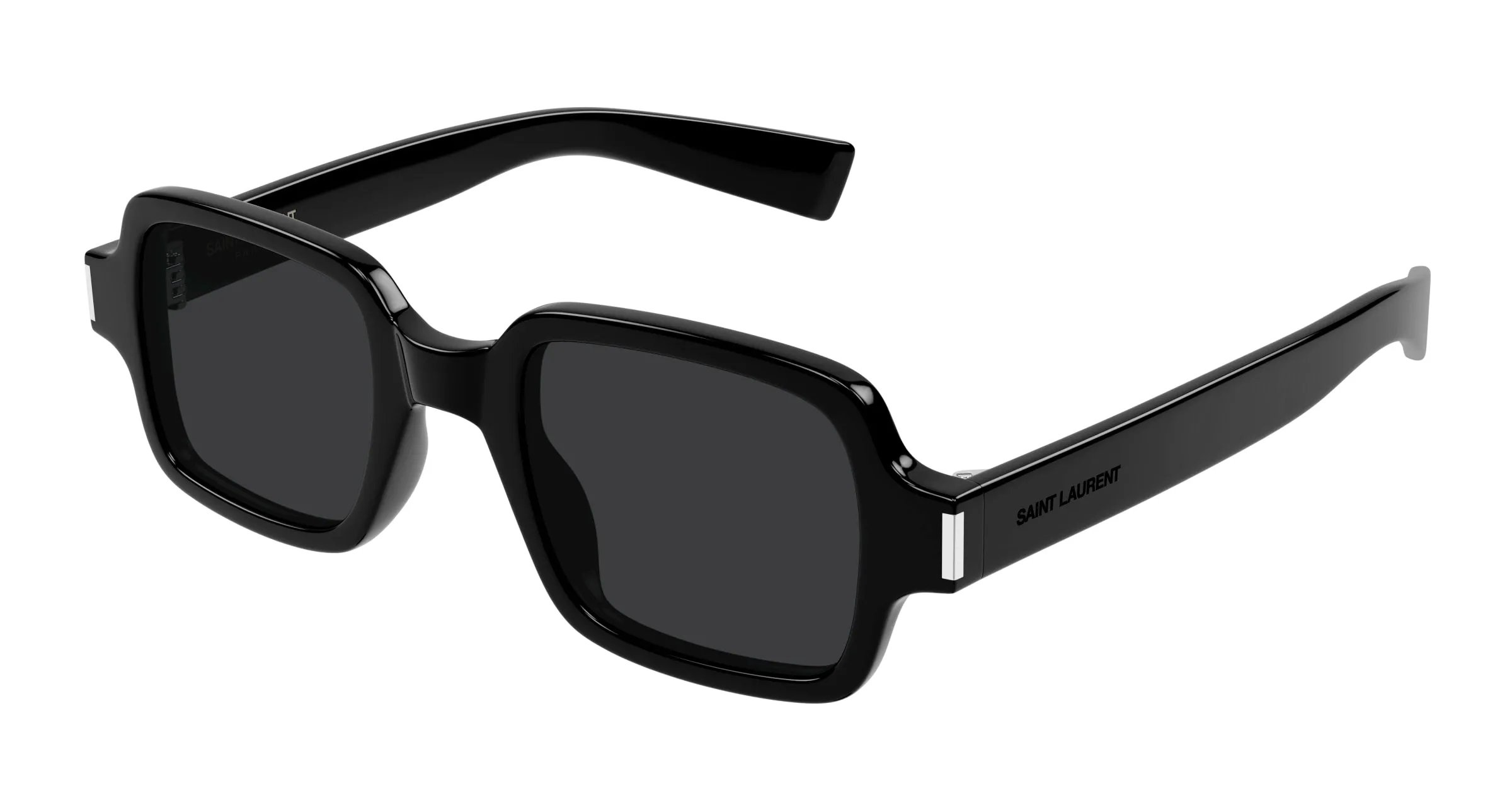 SAINT LAURENT SL 720 001 Occhiali da sole Acetato Nero Nero Squadrata - immagine 1