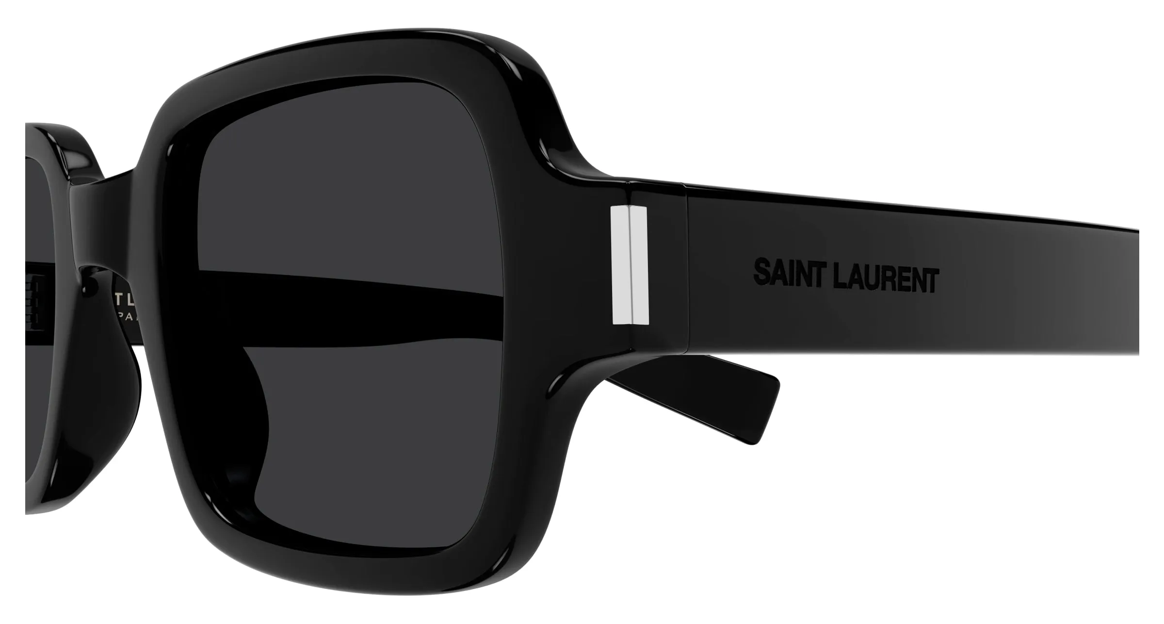SAINT LAURENT SL 720 001 Occhiali da sole Acetato Nero Nero Squadrata - immagine 3