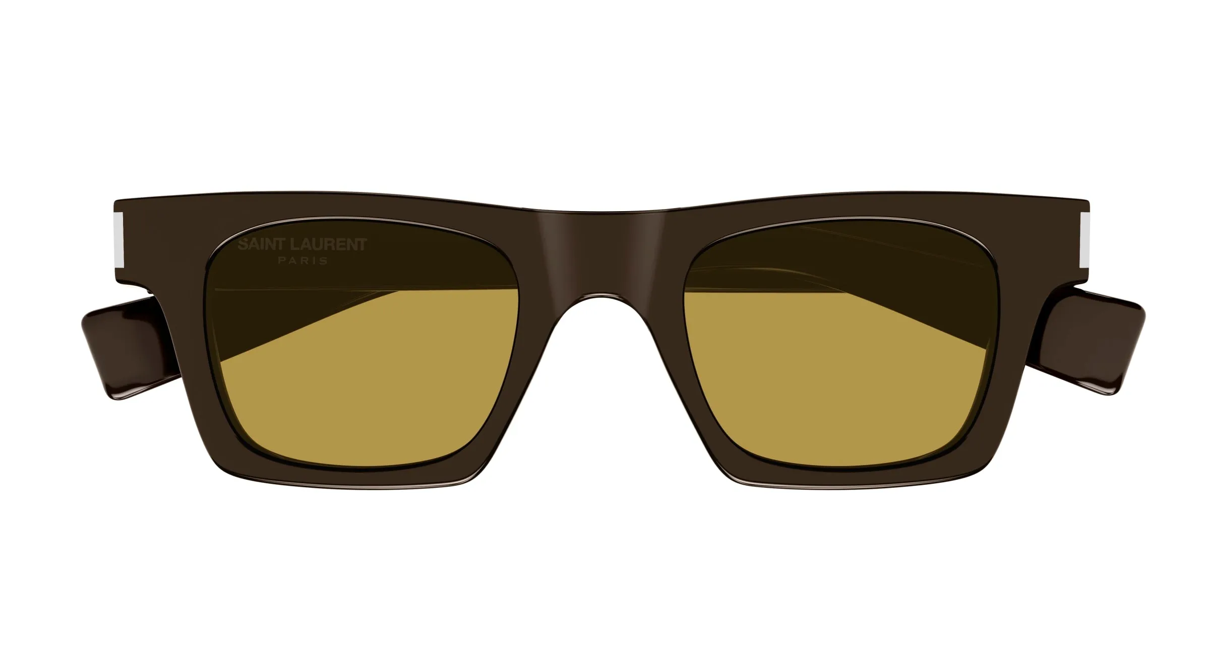 SAINT LAURENT SL 719 004 Occhiali da sole Acetato Marrone Marrone Squadrata - immagine 2
