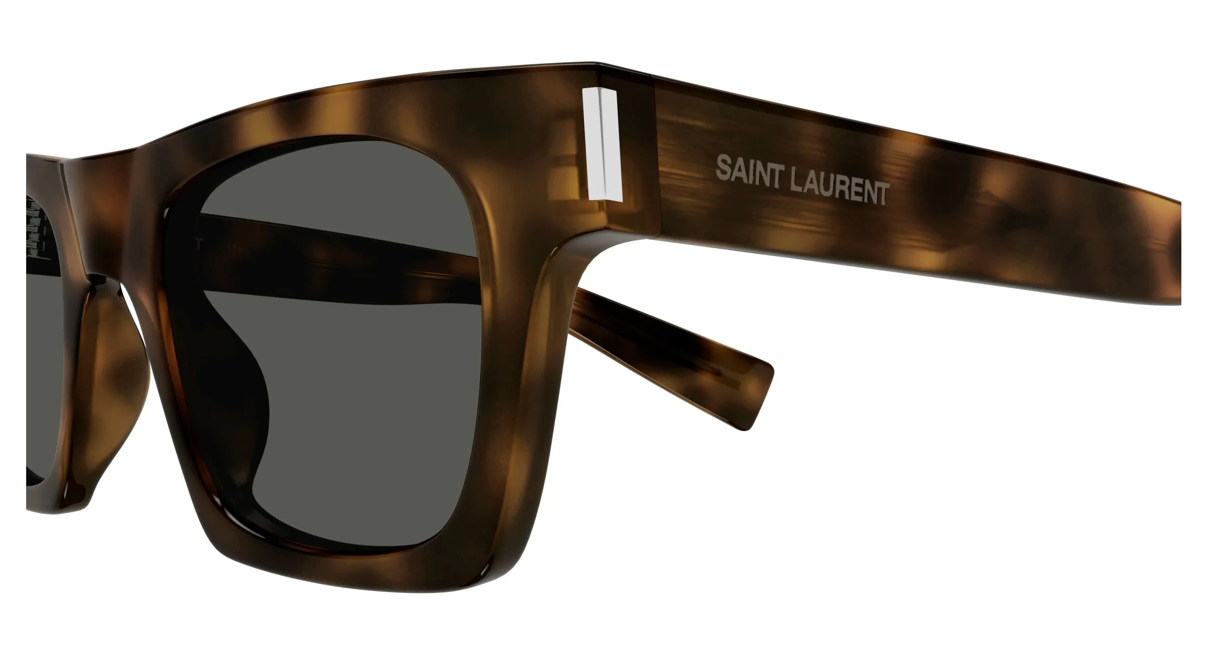 SAINT LAURENT SL 719 003 Occhiali da sole Acetato Havana Grigio Squadrata - immagine 3
