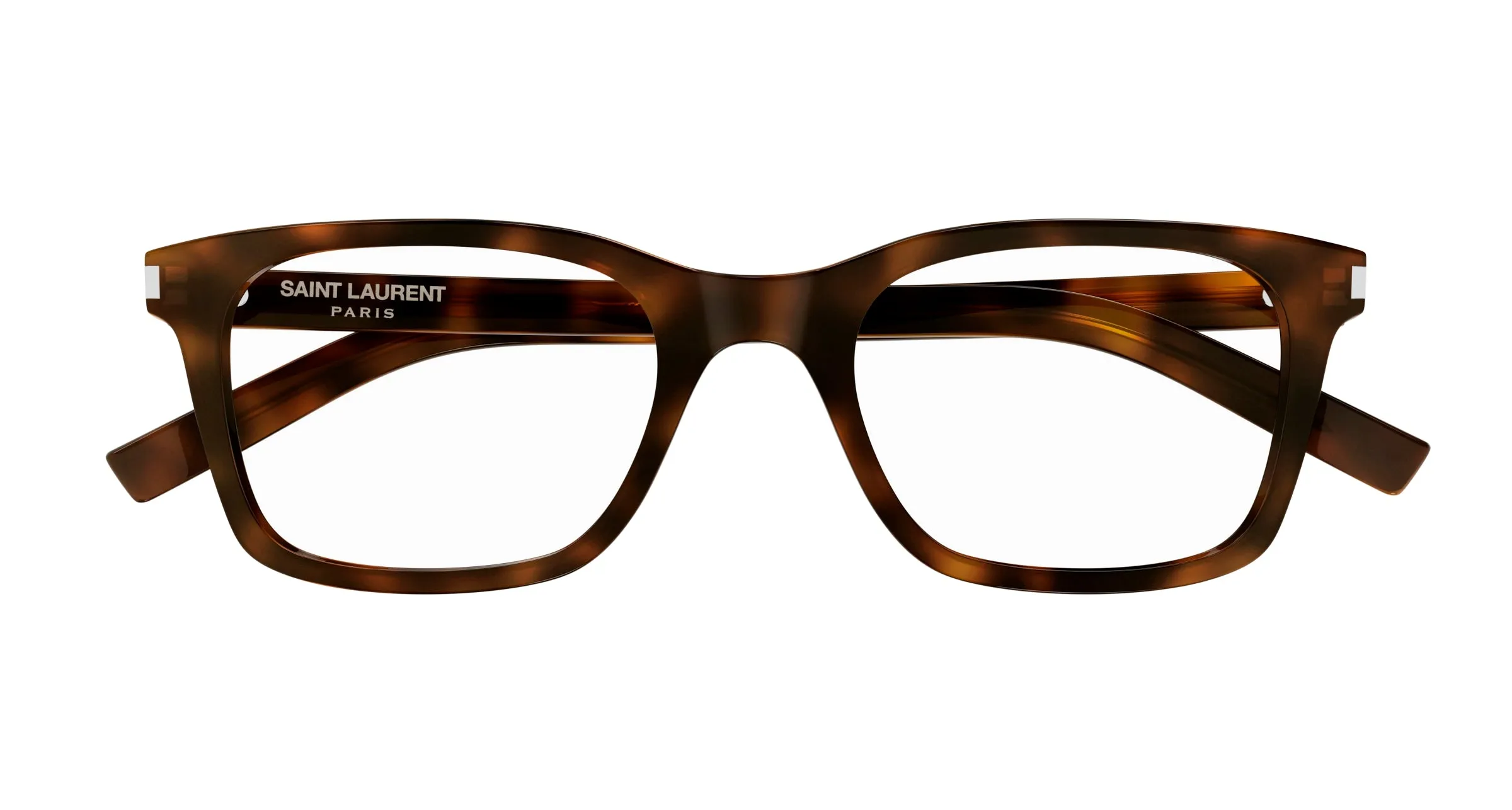 SAINT LAURENT SL 718 SLIM 007 Montature da vista Acetato Havana Trasparente Squadrata ["Antiriflesso"] - immagine 2