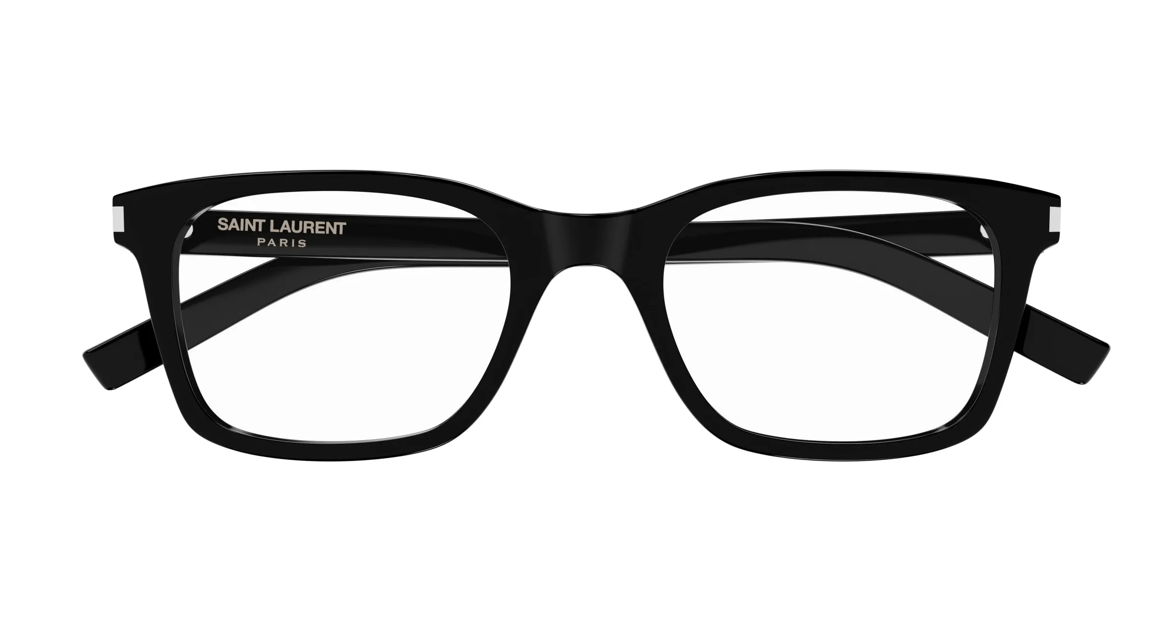 SAINT LAURENT SL 718 SLIM 005 Montature da vista Acetato Nero Trasparente Squadrata ["Antiriflesso"] - immagine 2