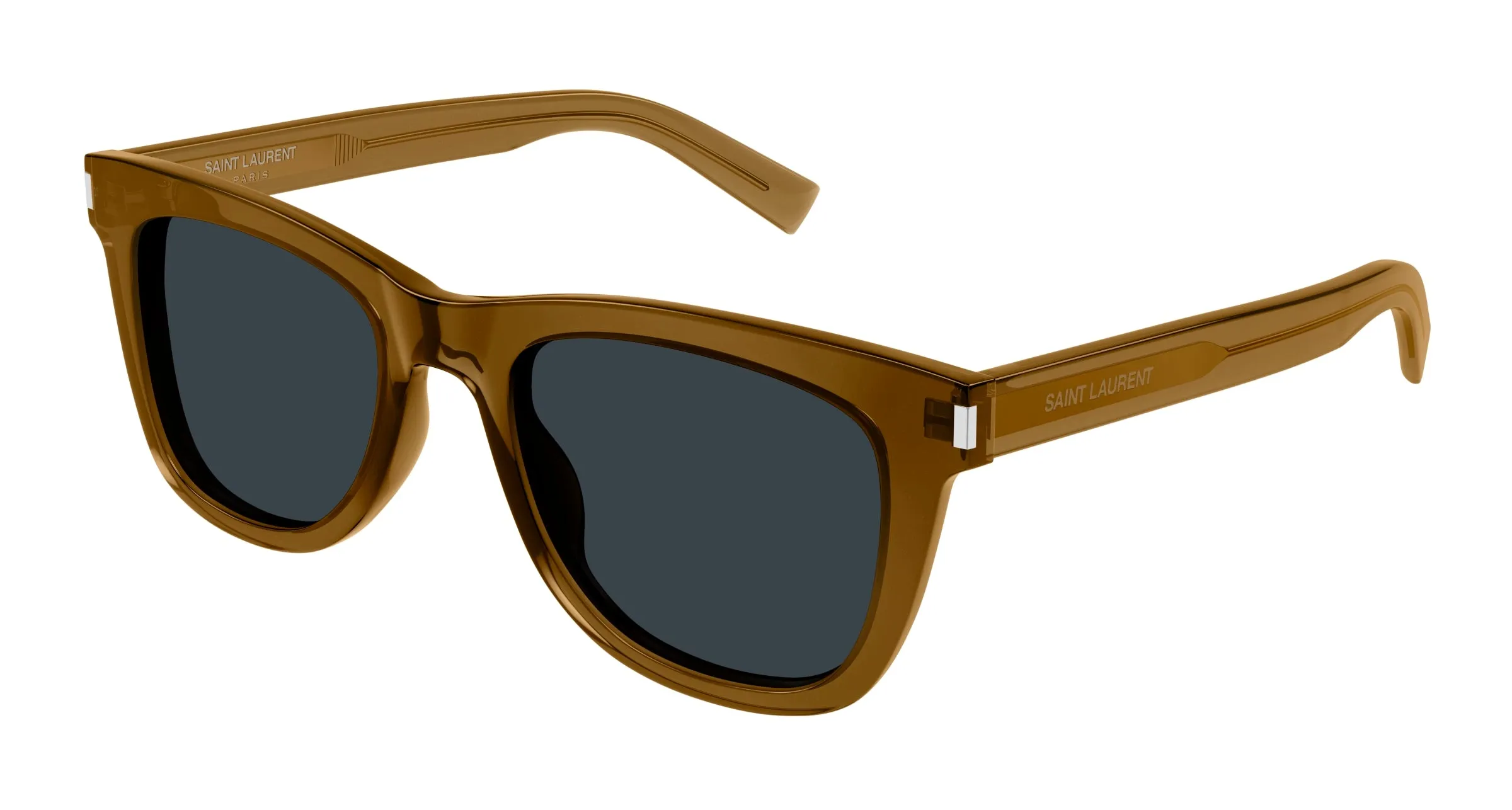 SAINT LAURENT SL 712 004 Occhiali da sole Acetato Marrone Grigio Cat Eye - immagine 1