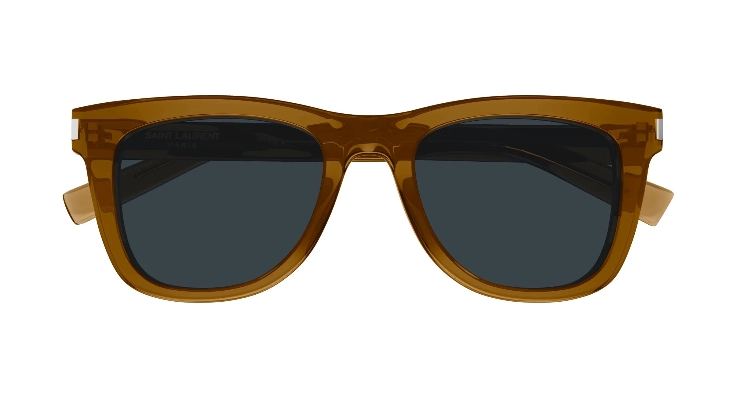 SAINT LAURENT SL 712 004 Occhiali da sole Acetato Marrone Grigio Cat Eye - immagine 2