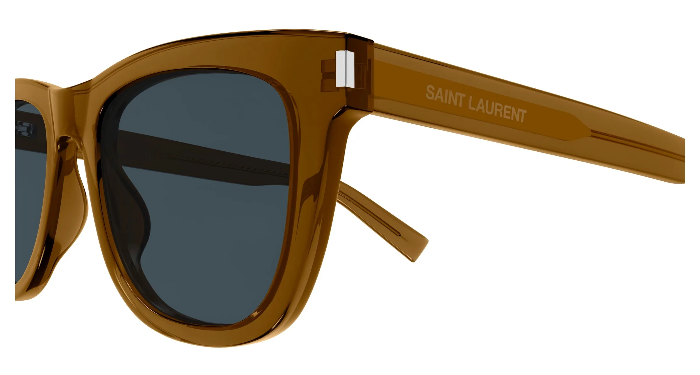 SAINT LAURENT SL 712 004 Occhiali da sole Acetato Marrone Grigio Cat Eye - immagine 3