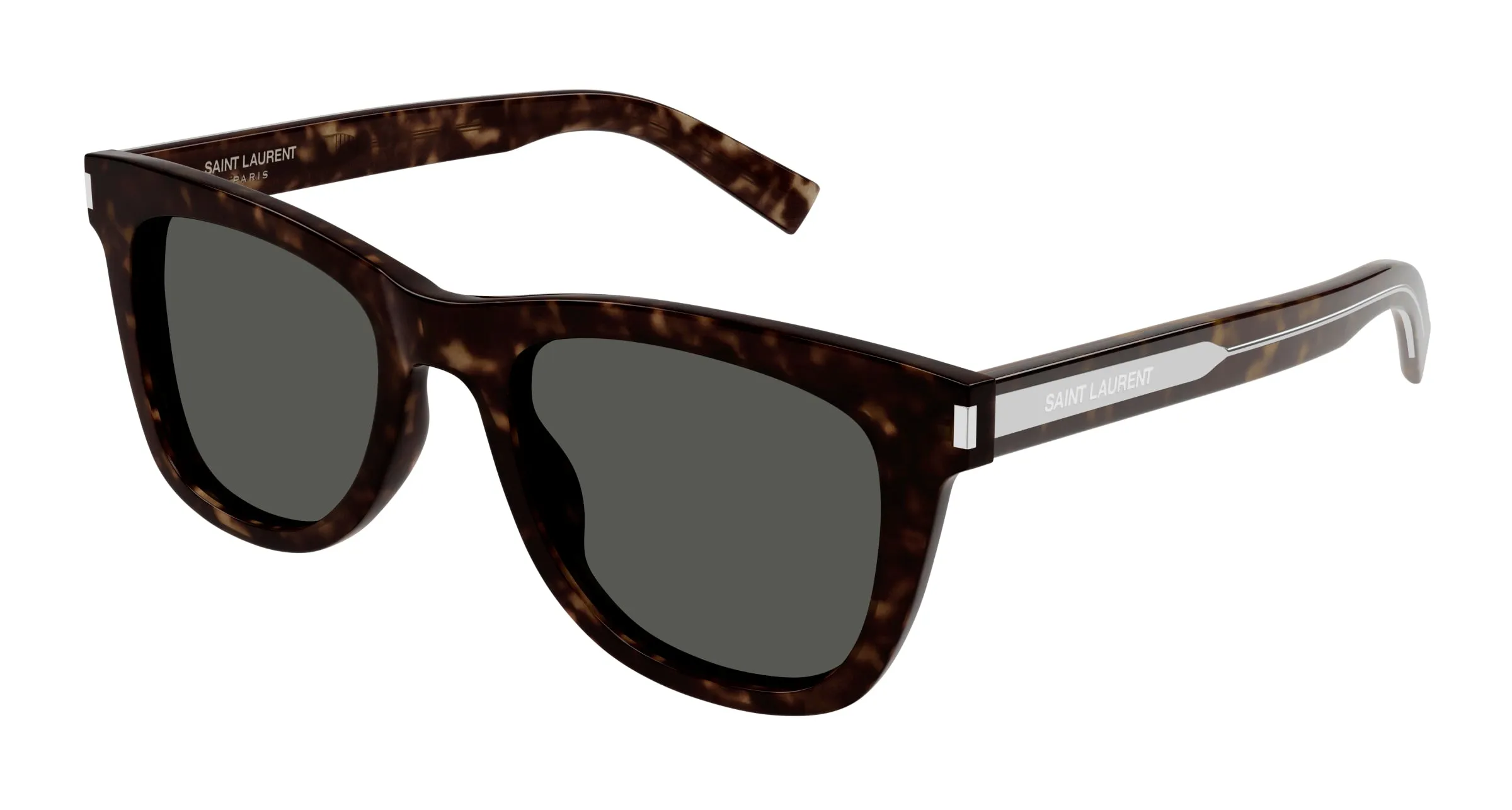 SAINT LAURENT SL 712 002 Occhiali da sole Acetato Havana Grigio Cat Eye - immagine 1