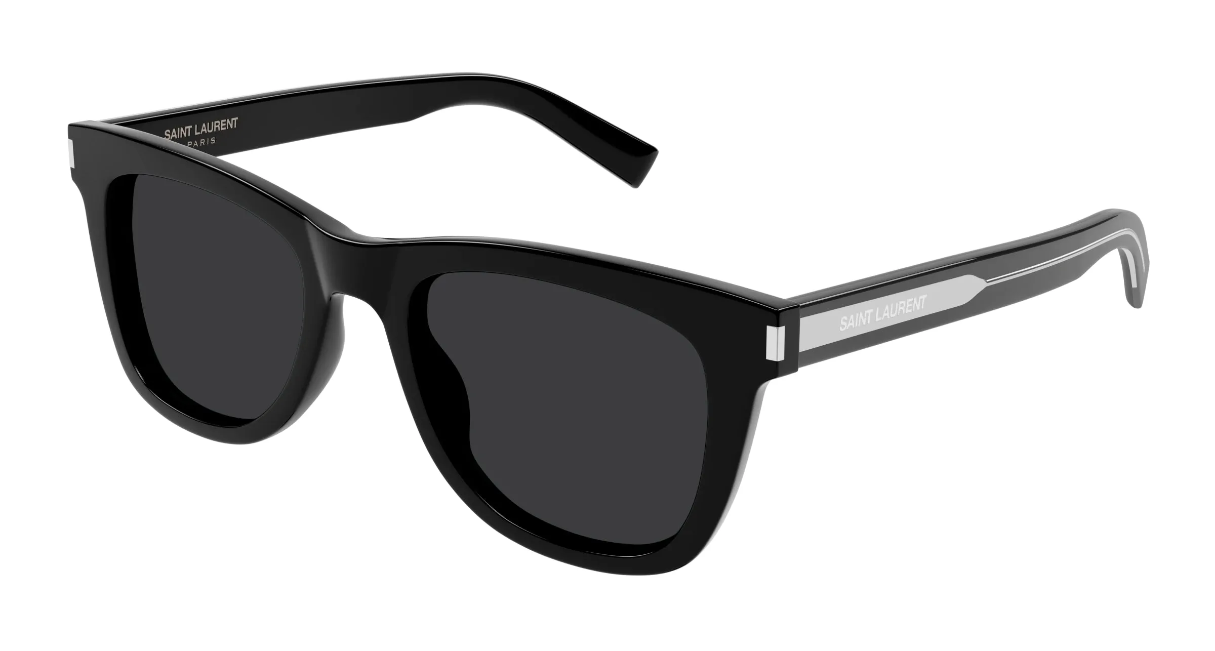 SAINT LAURENT SL 712 001 Occhiali da sole Acetato Nero Nero Cat Eye - immagine 1